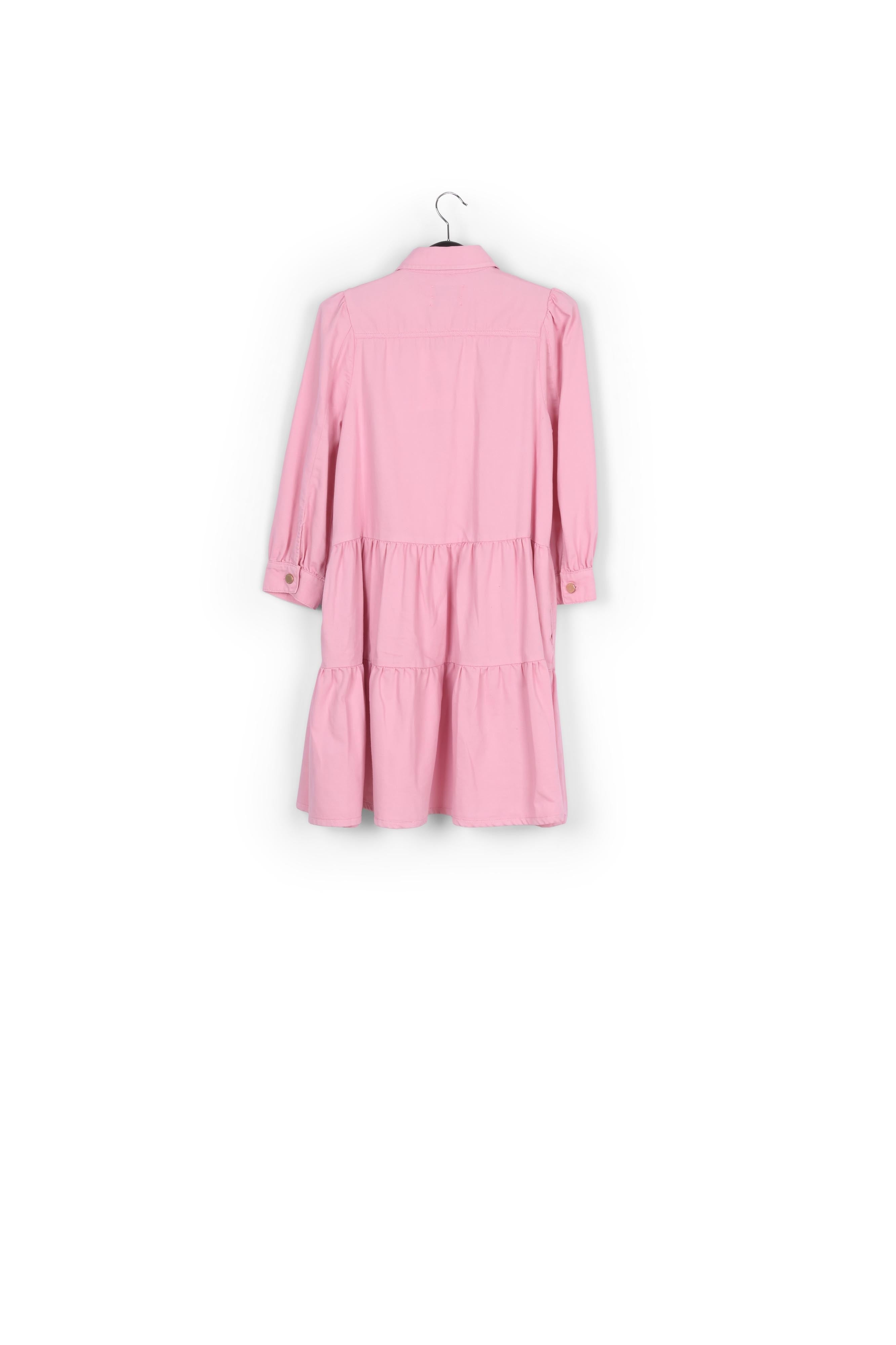 Roze midi-jeansjurk met A-lijn RE—SSENTIEL | Essentiel second hand