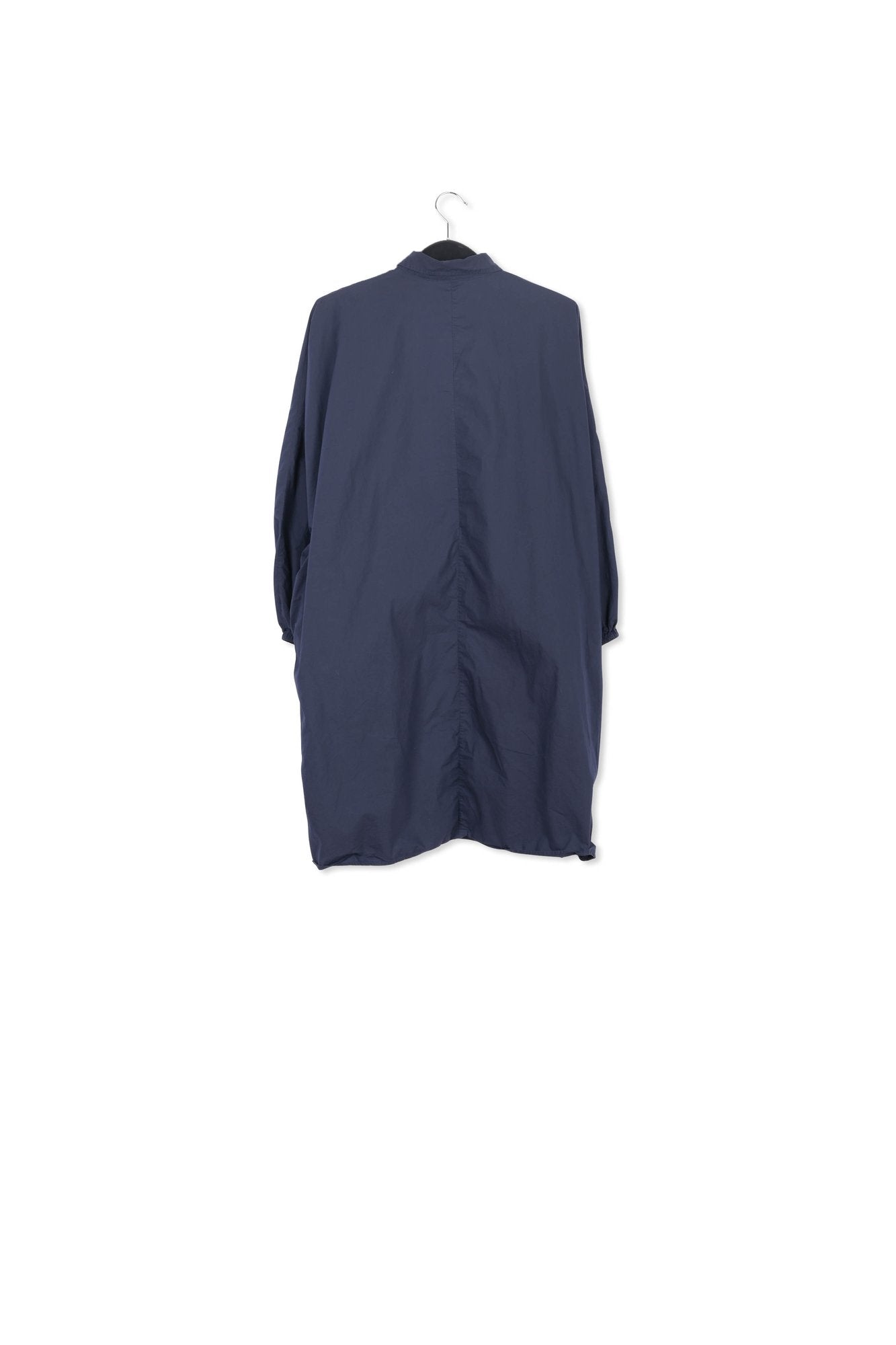 Mini robe chemise bleu marine à  broderie RE—SSENTIEL | Essentiel second hand