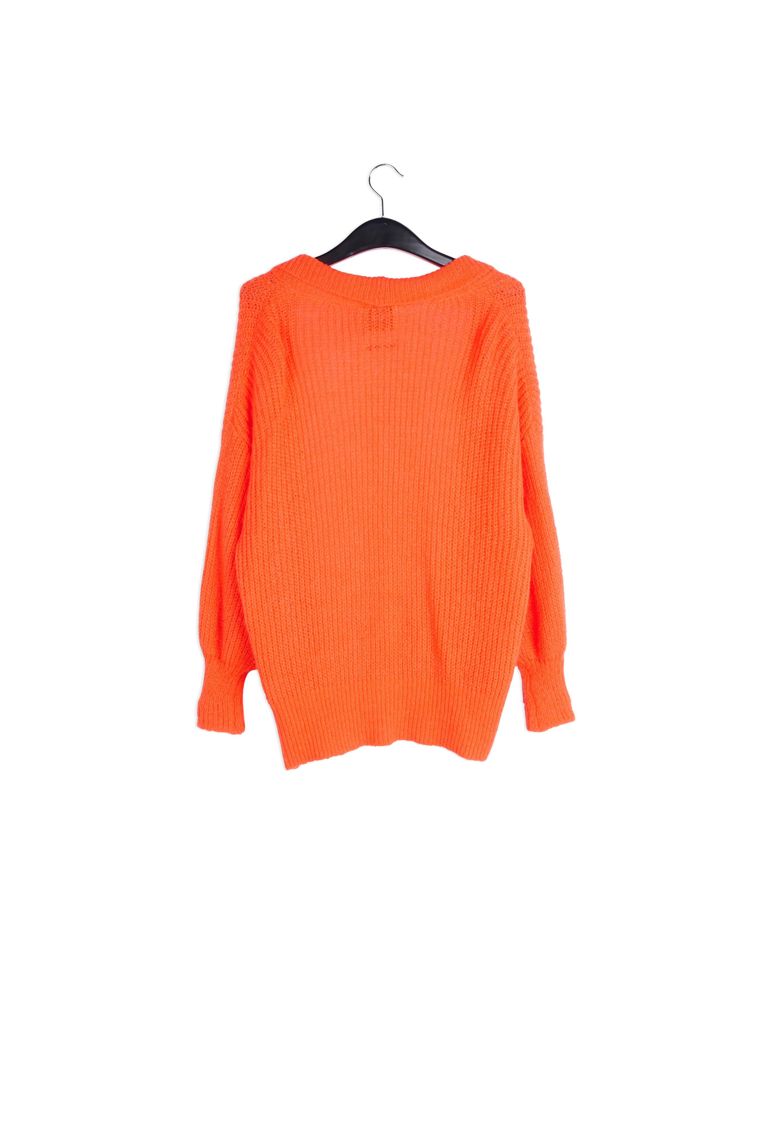 Oranje vest met gevouwen kraag RE—SSENTIEL | Essentiel second hand