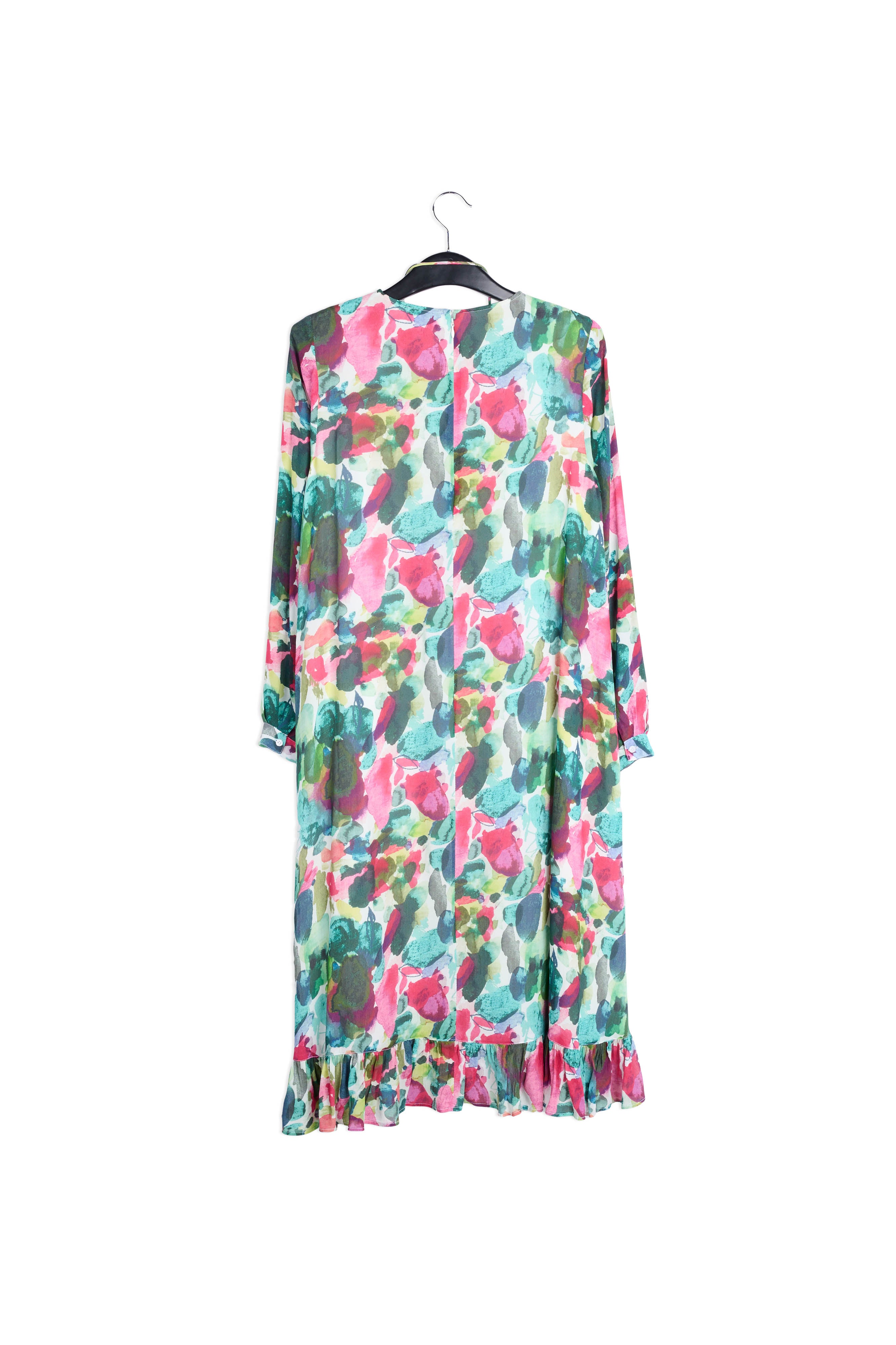 Green A-line midi dress RE—SSENTIEL | Essentiel second hand