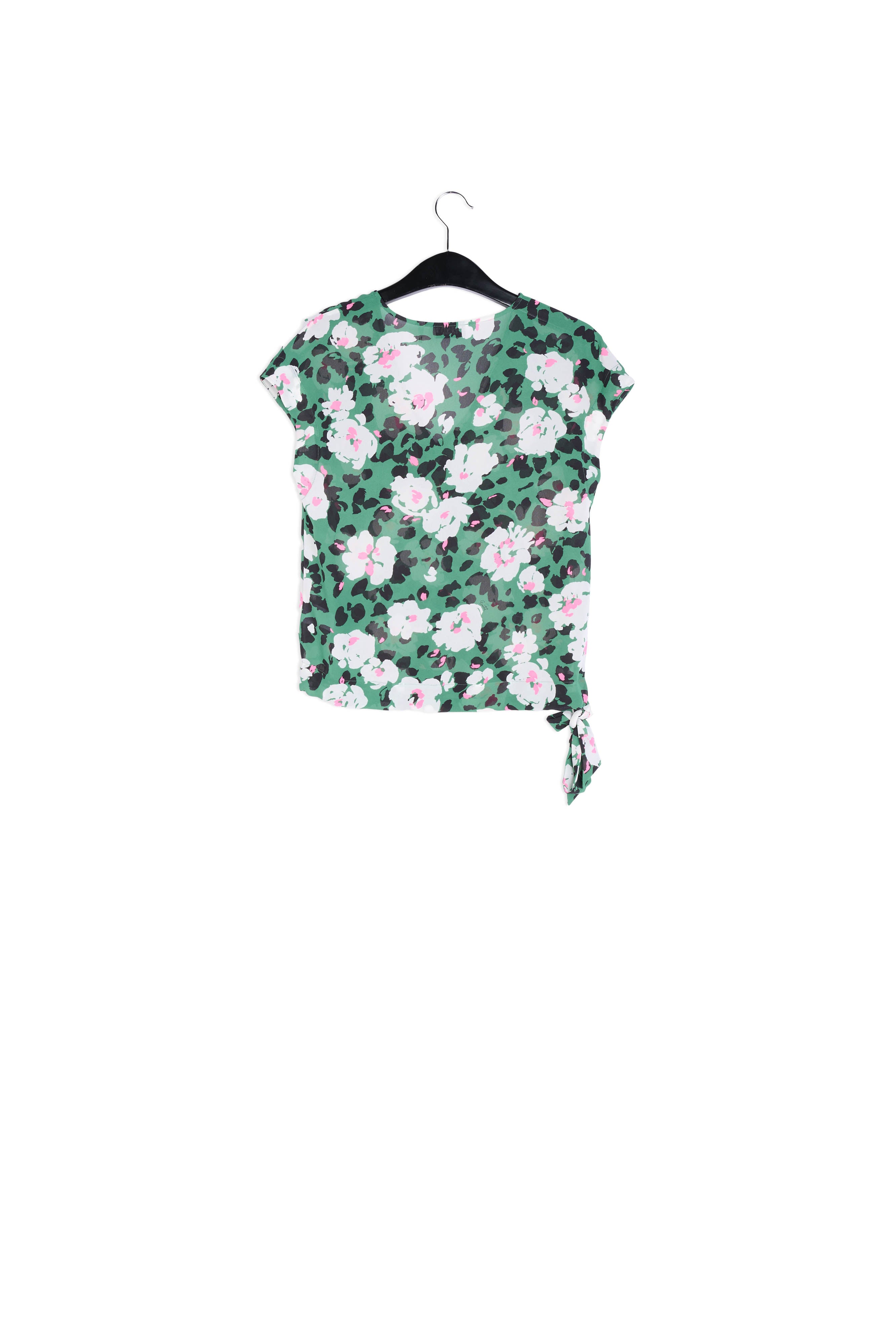 Green floral-print top RE—SSENTIEL | Essentiel second hand