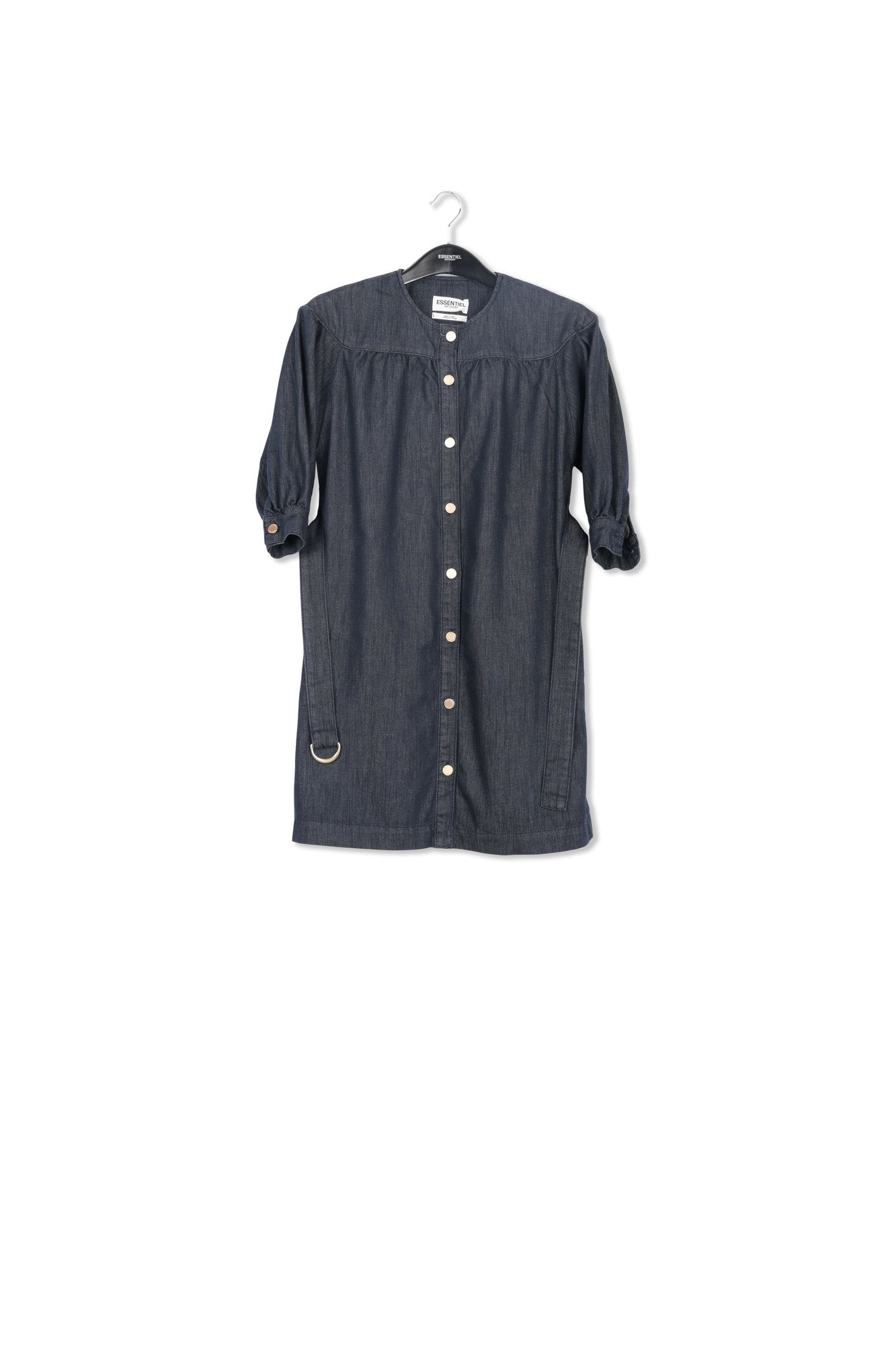 Dark blue denim mini dress RE—SSENTIEL | Essentiel second hand