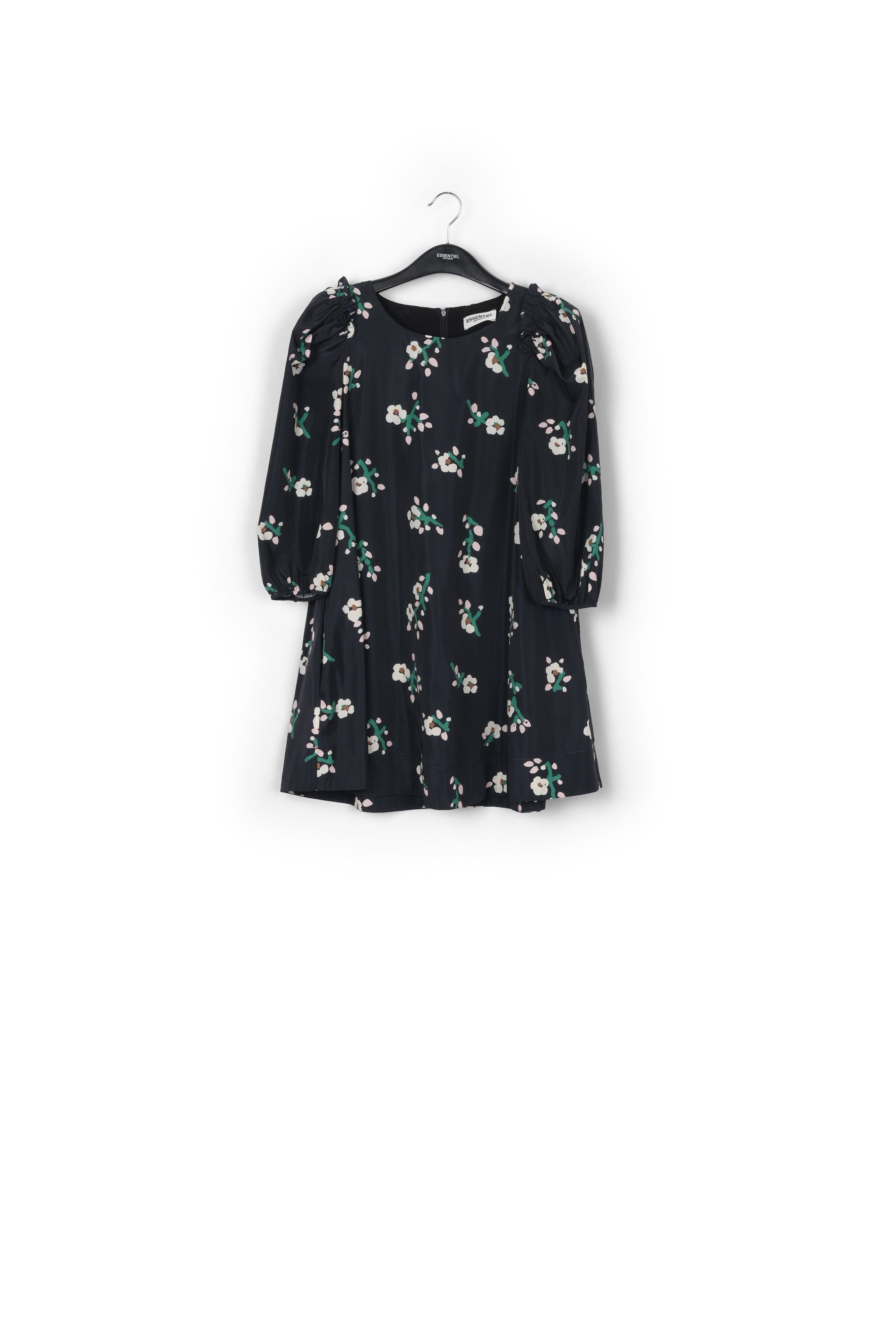 Black taffeta mini dress RE—SSENTIEL | Essentiel second hand