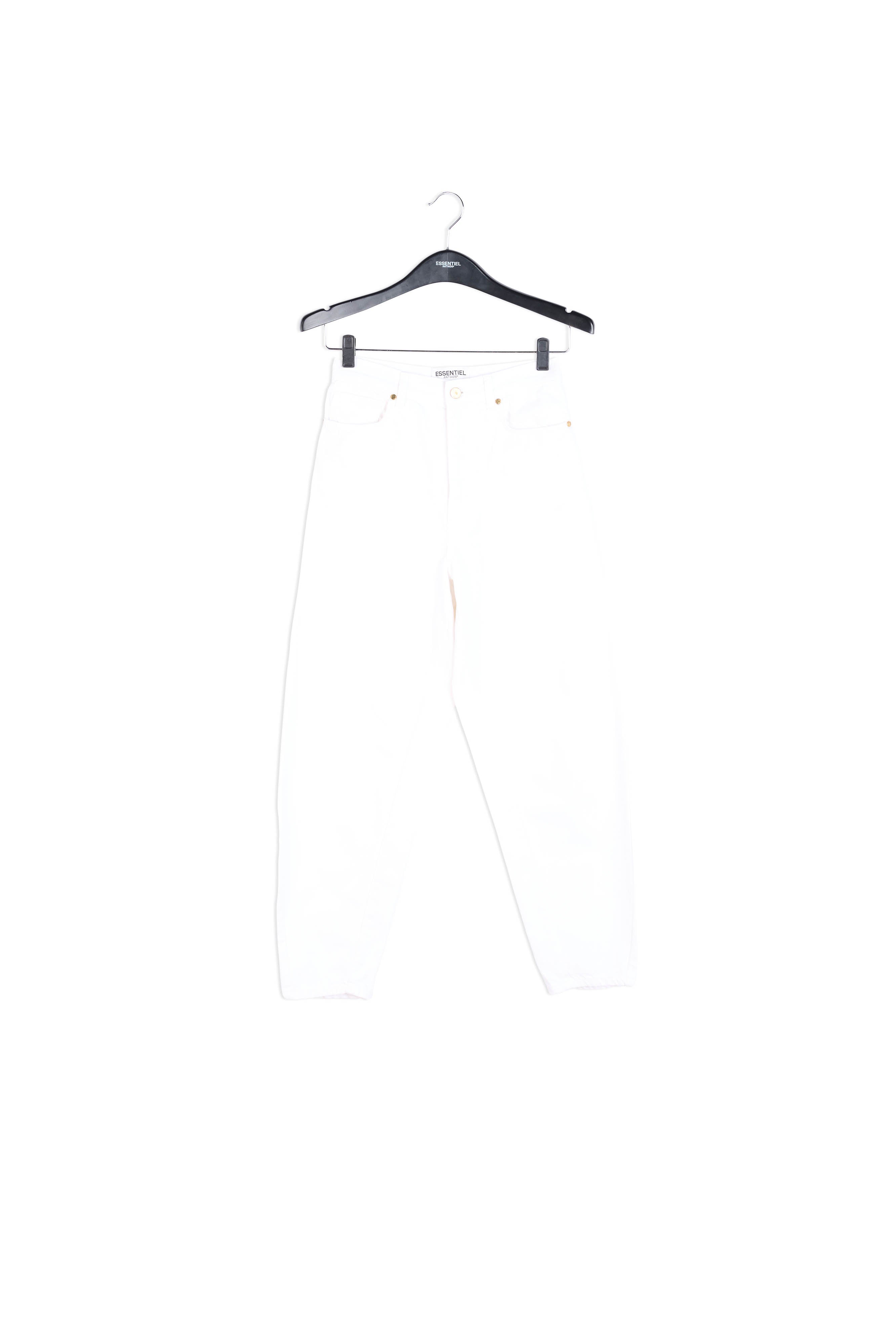 Off-white high-waisted loose-fit jeans RE—SSENTIEL | Essentiel second hand