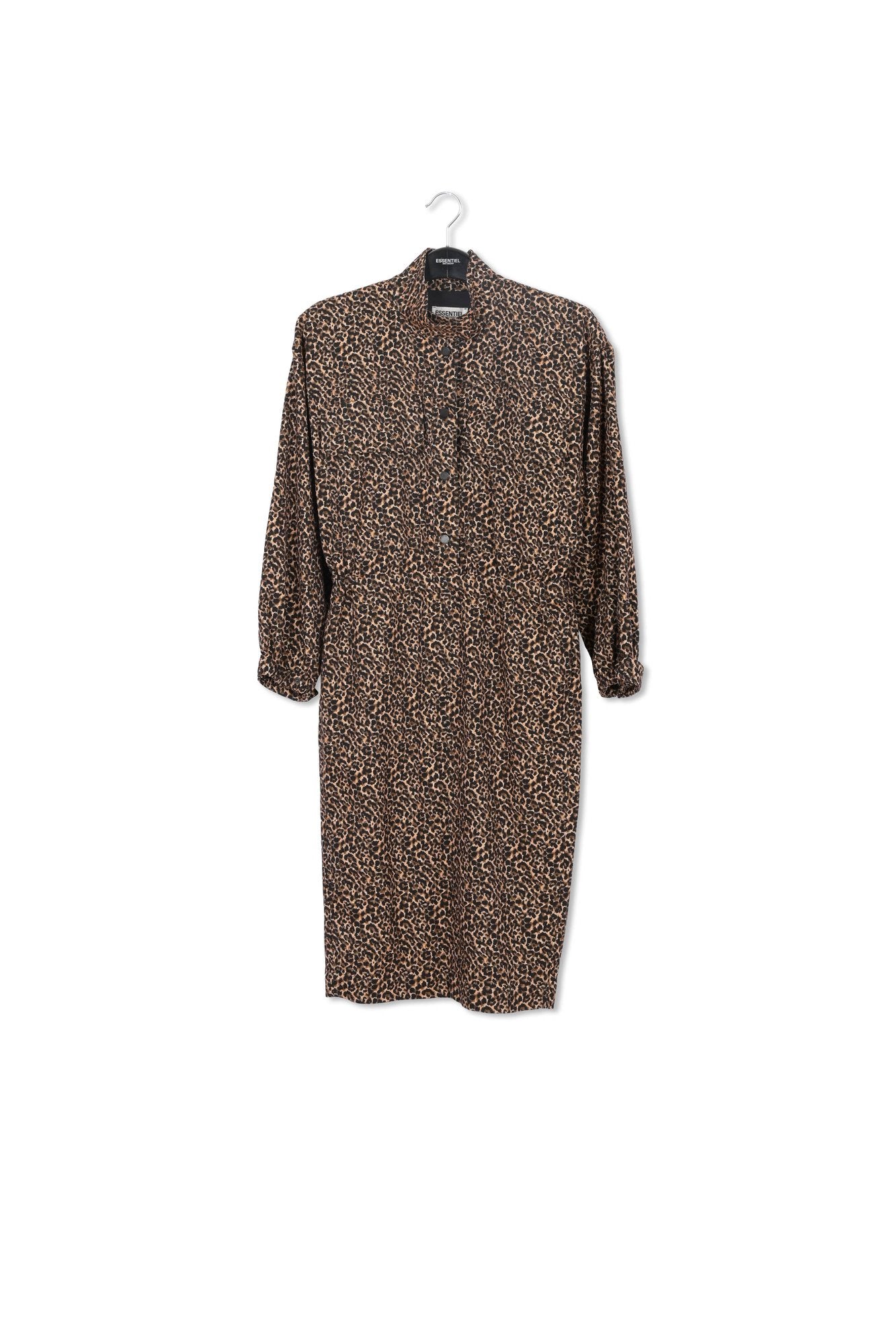 Jacquard knee-length dress with leopard motif RE—SSENTIEL | Essentiel second hand