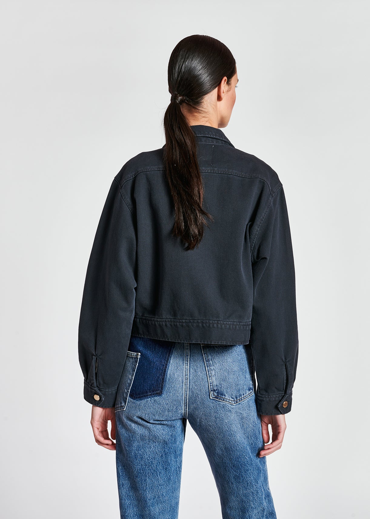 Black denim jacket RE—SSENTIEL | Essentiel second hand