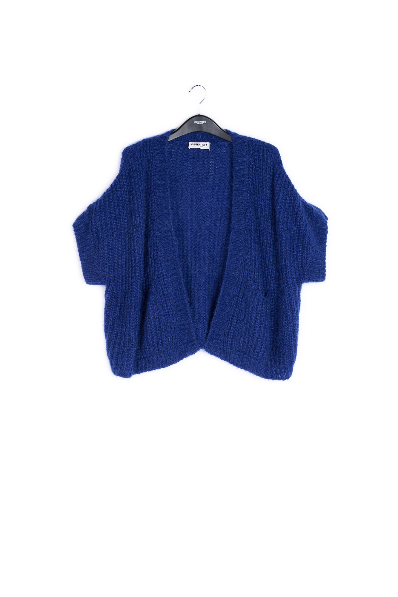Blue mohair-blend cardigan RE—SSENTIEL | Essentiel second hand
