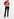 Red, pink and black striped knit sweater Faume - seconde main