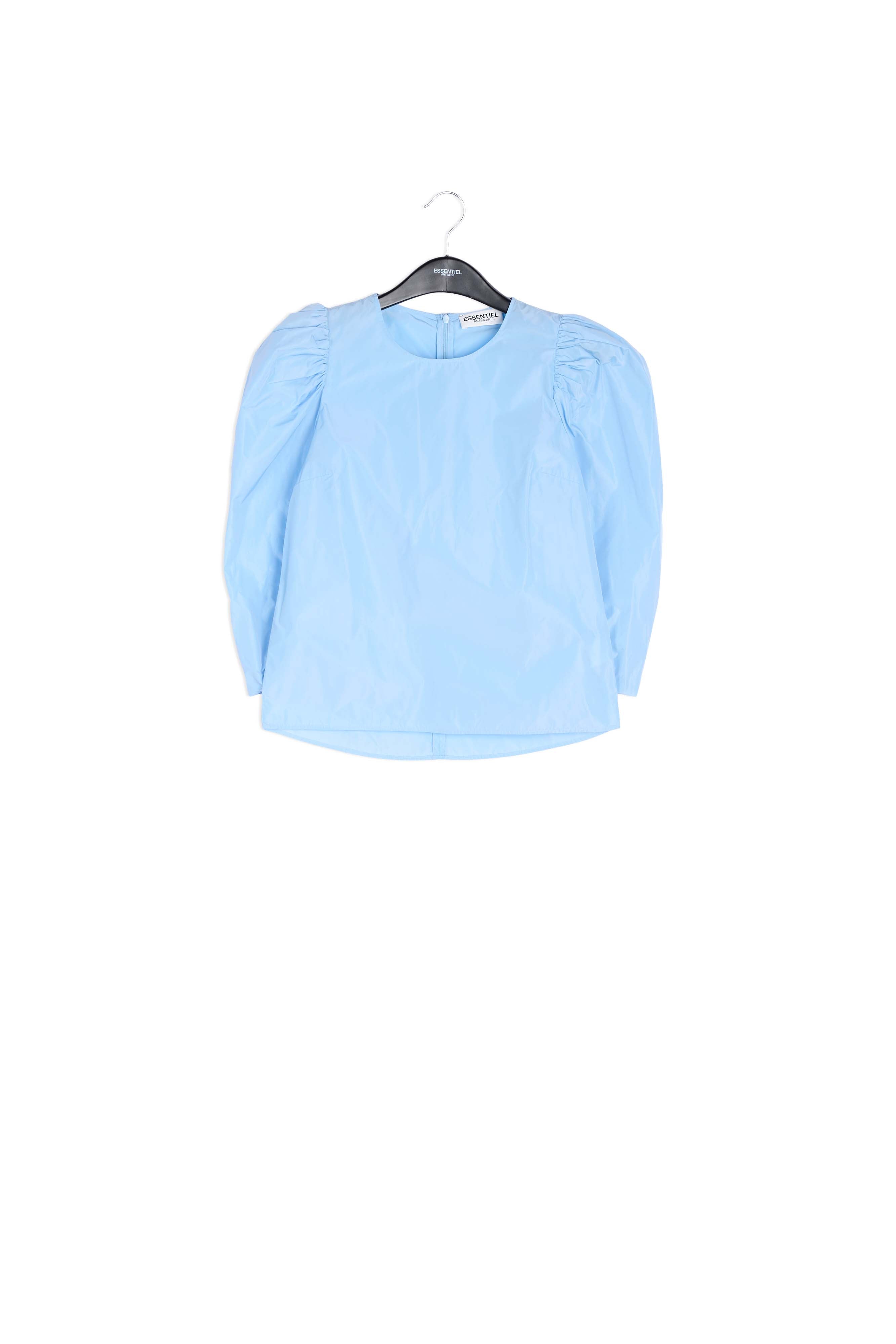 Top bleu ciel aux manches bouffantes RE—SSENTIEL | Essentiel second hand