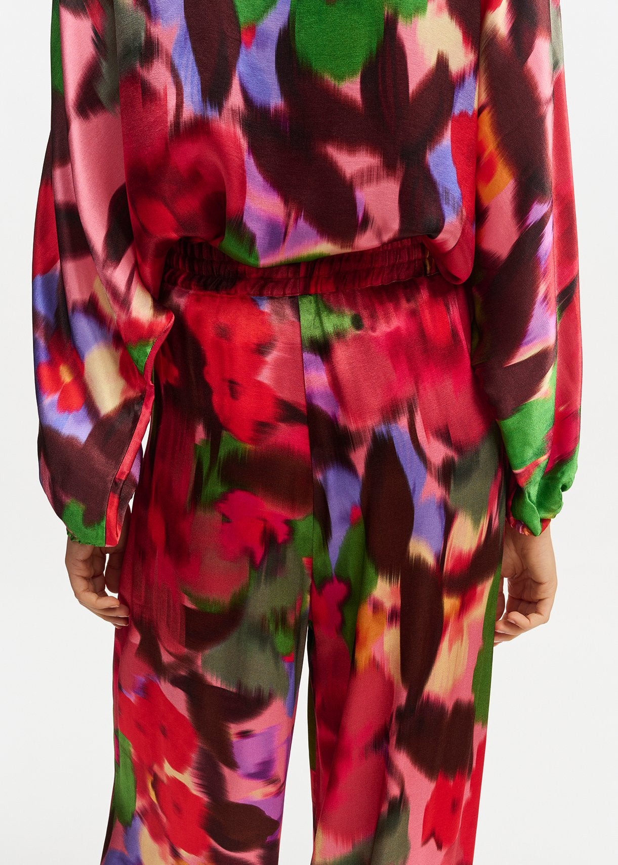 Multicolor floral print wide-leg pants RE—SSENTIEL | Essentiel second hand