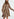 Leopard print and dots A-line mini dress Faume - seconde main