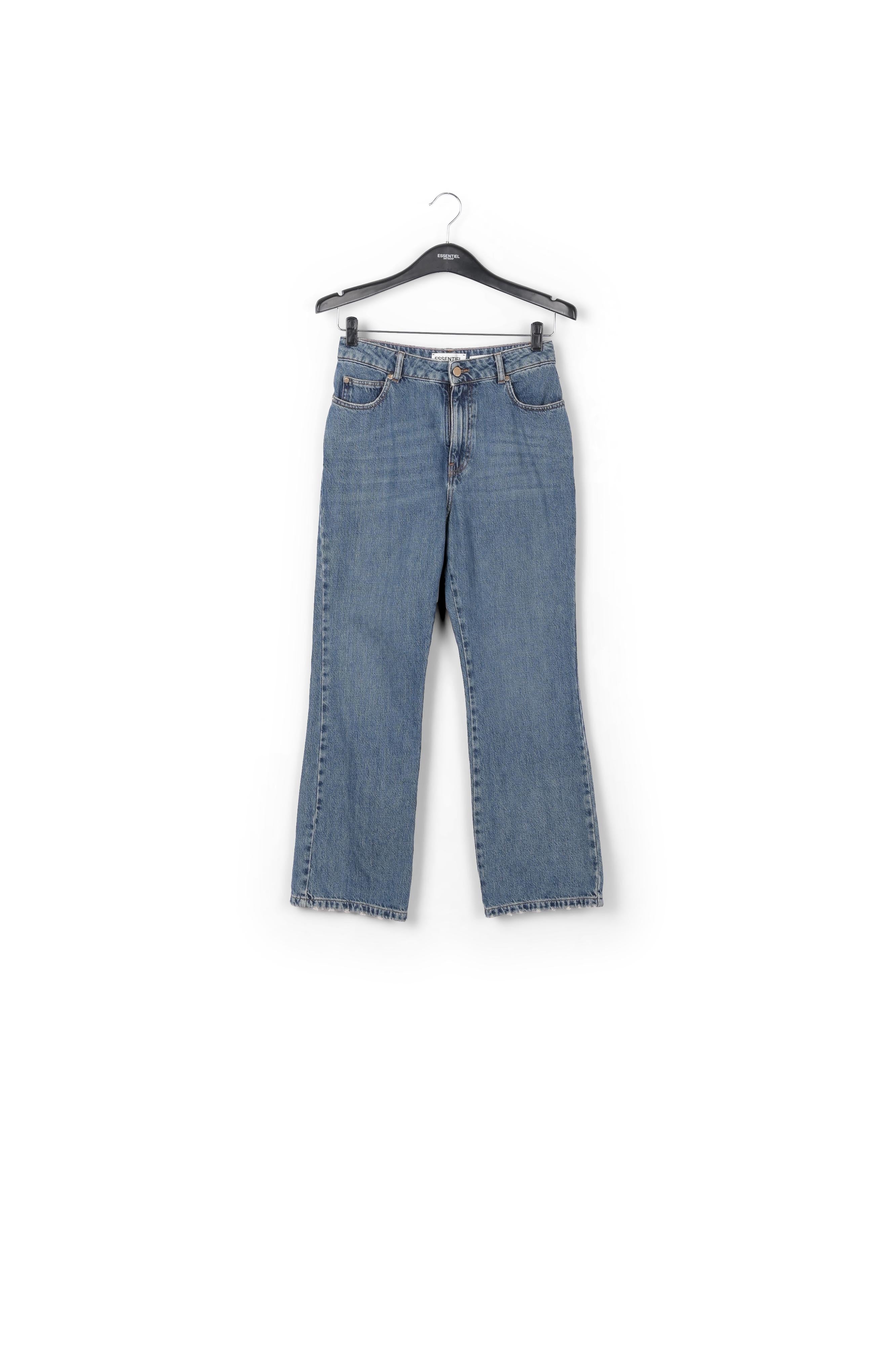Blauwe jeans met wijd uitlopende pijpen RE—SSENTIEL | Essentiel second hand