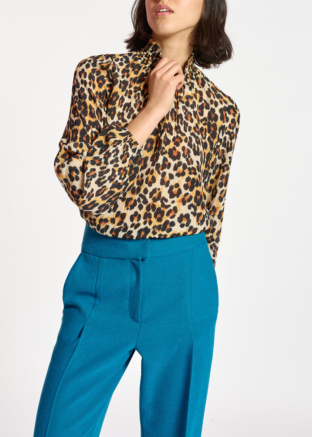 Leopard-print loose-fit top RE—SSENTIEL | Essentiel second hand