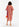 Orange and lilac striped cotton shirt dress Faume - seconde main