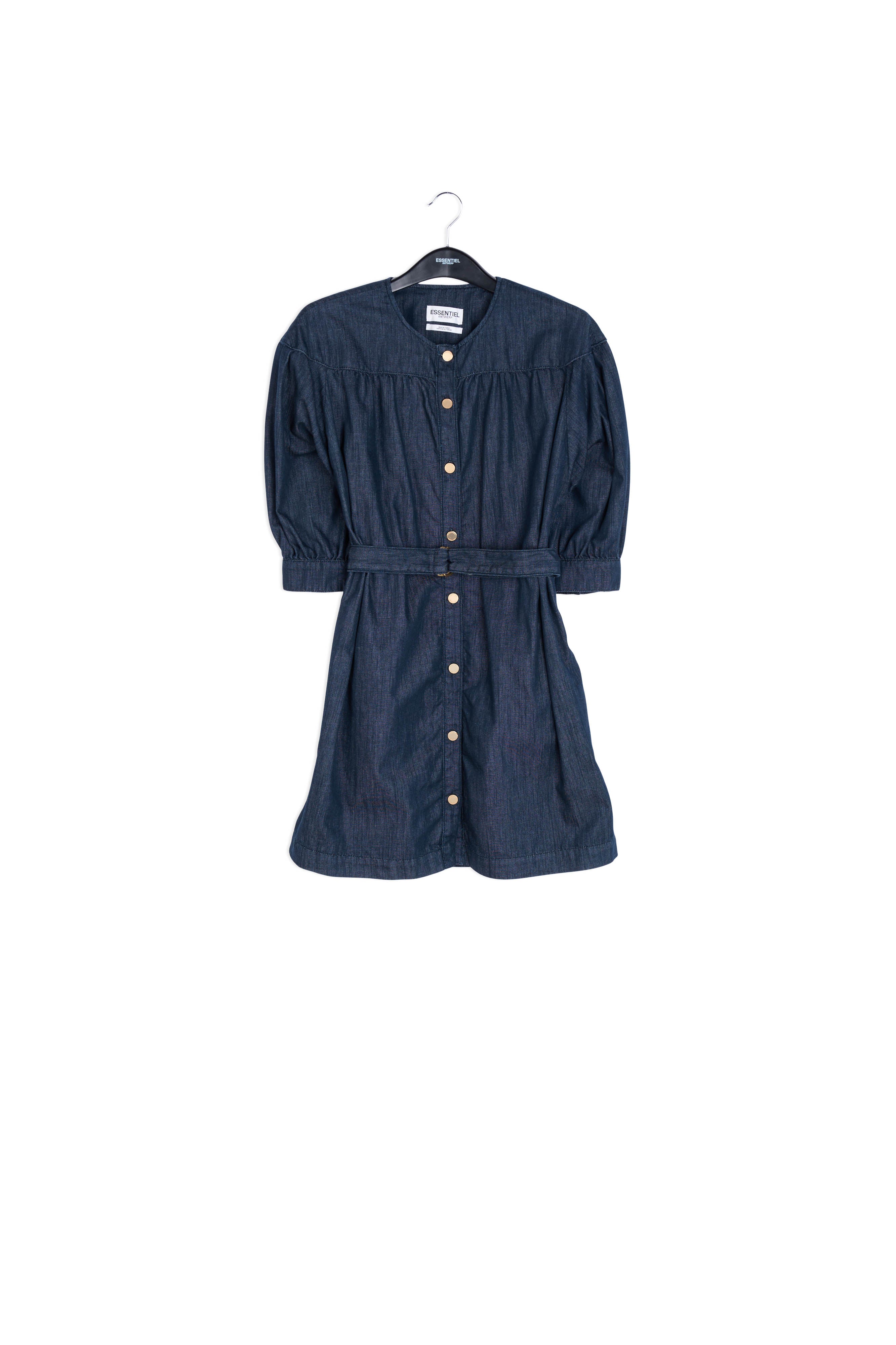 Dark blue denim mini dress RE—SSENTIEL | Essentiel second hand