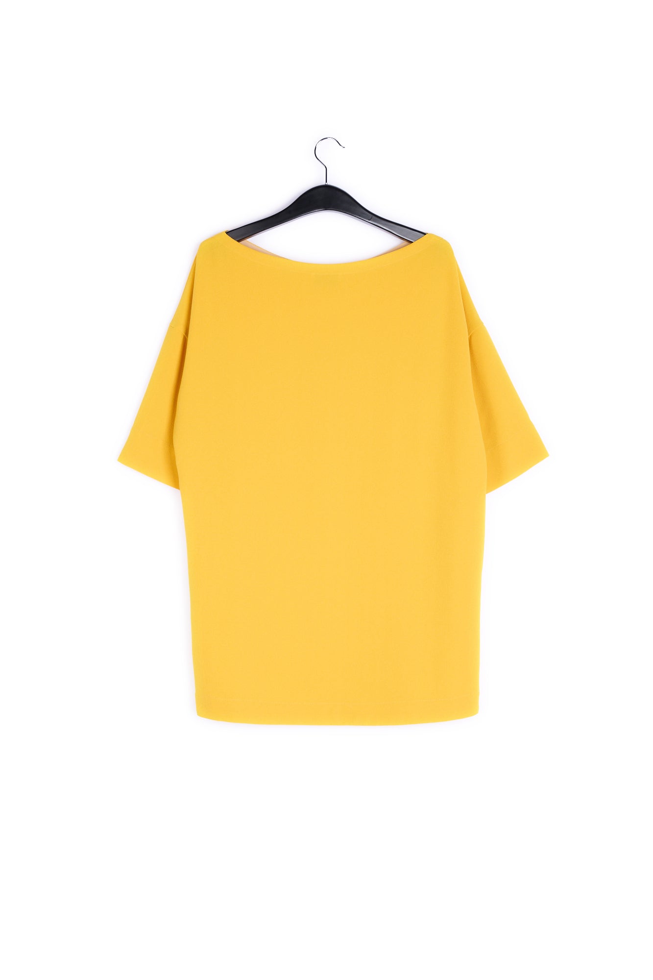 Yellow straight cut mini dress RE—SSENTIEL | Essentiel second hand