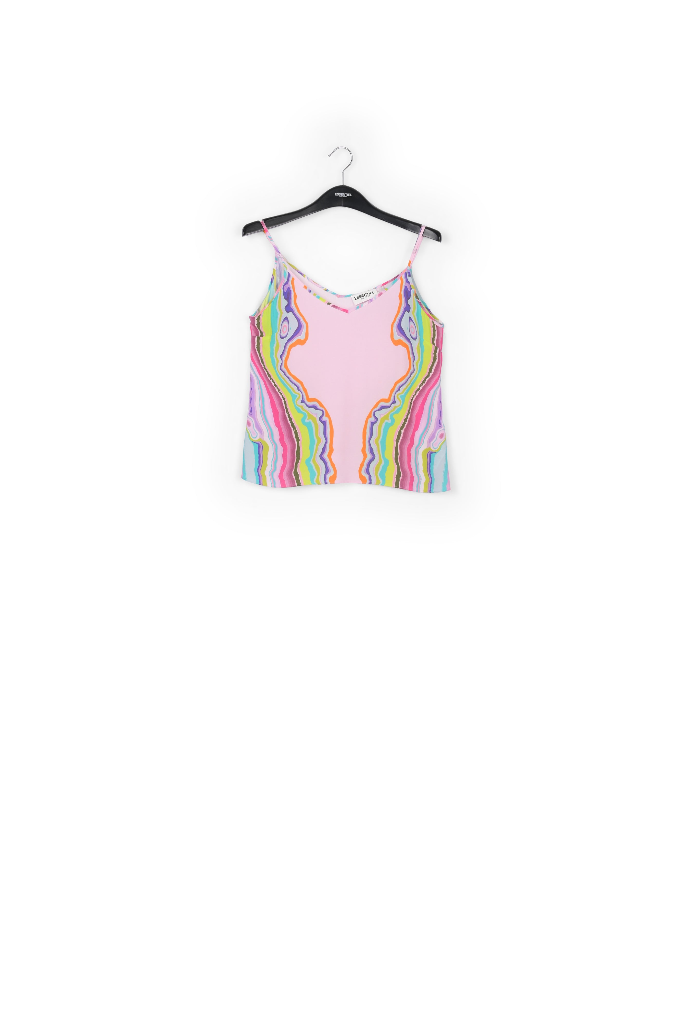 Lilac daghetti placed print top RE—SSENTIEL | Essentiel second hand