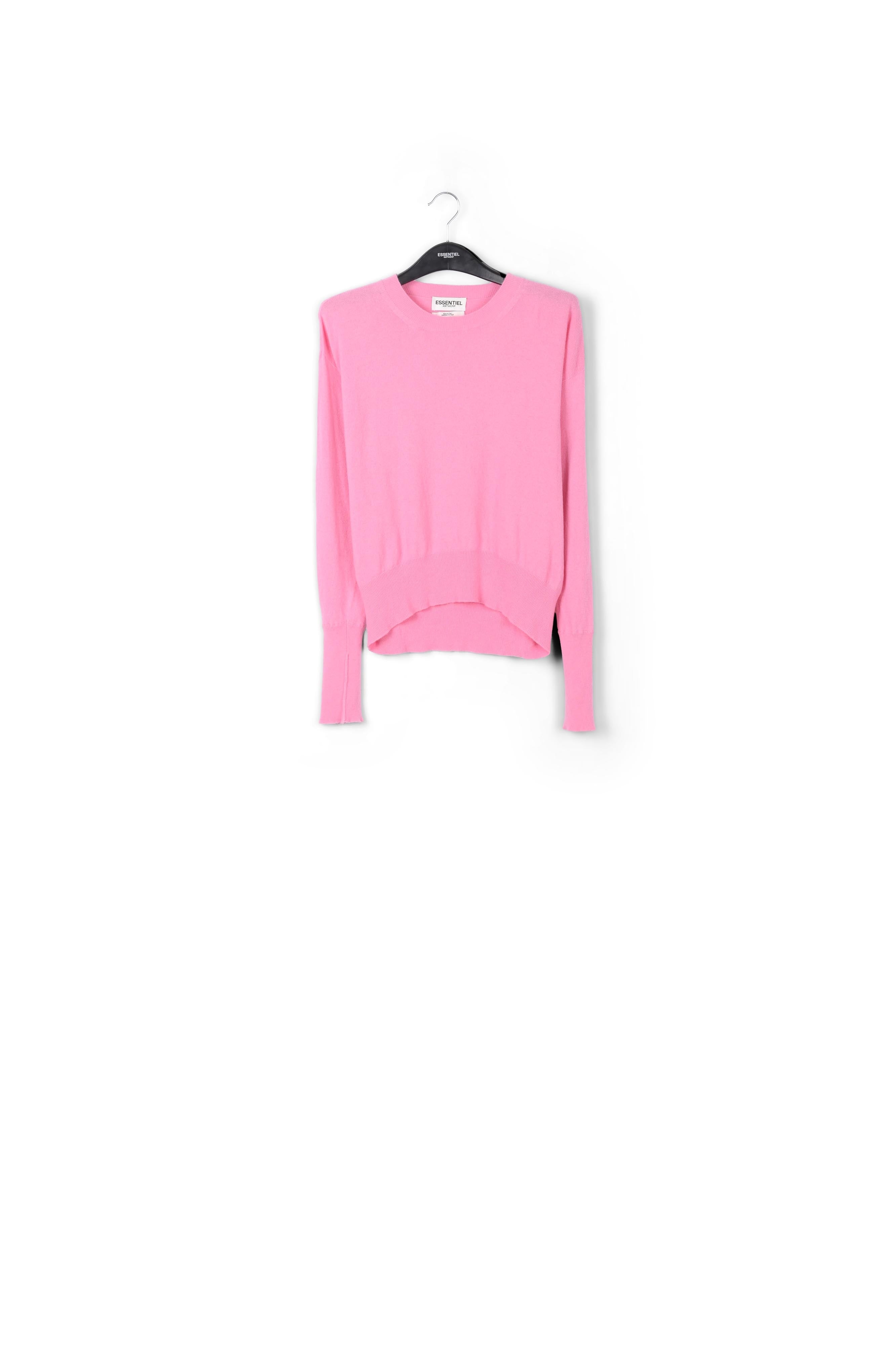 Pull rose en mélange de mérinos RE—SSENTIEL | Essentiel second hand
