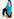 Blauwe kimono met grafische print Faume - seconde main