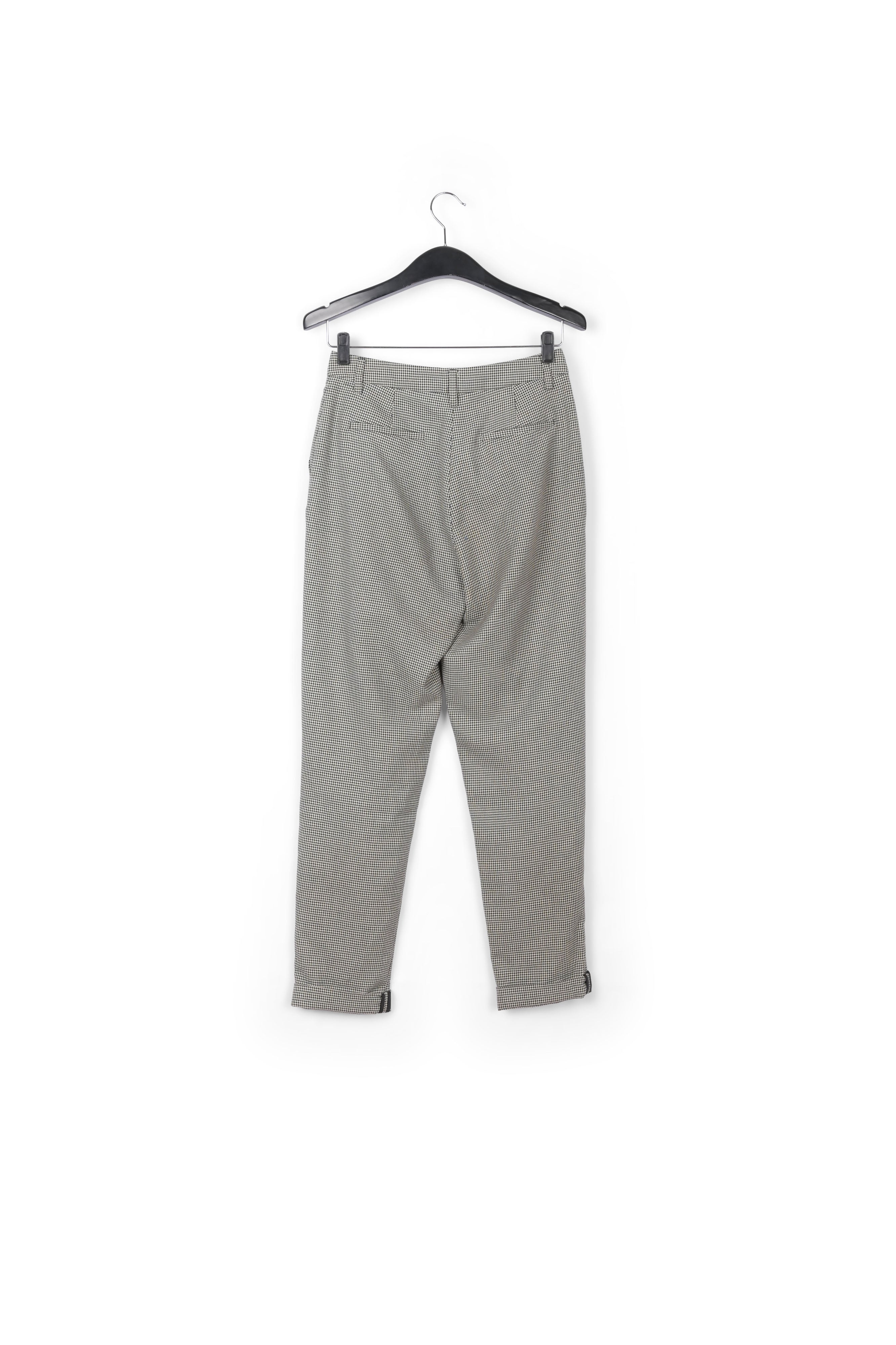 Loose-fit houndstooth high-waist pants RE—SSENTIEL | Essentiel second hand