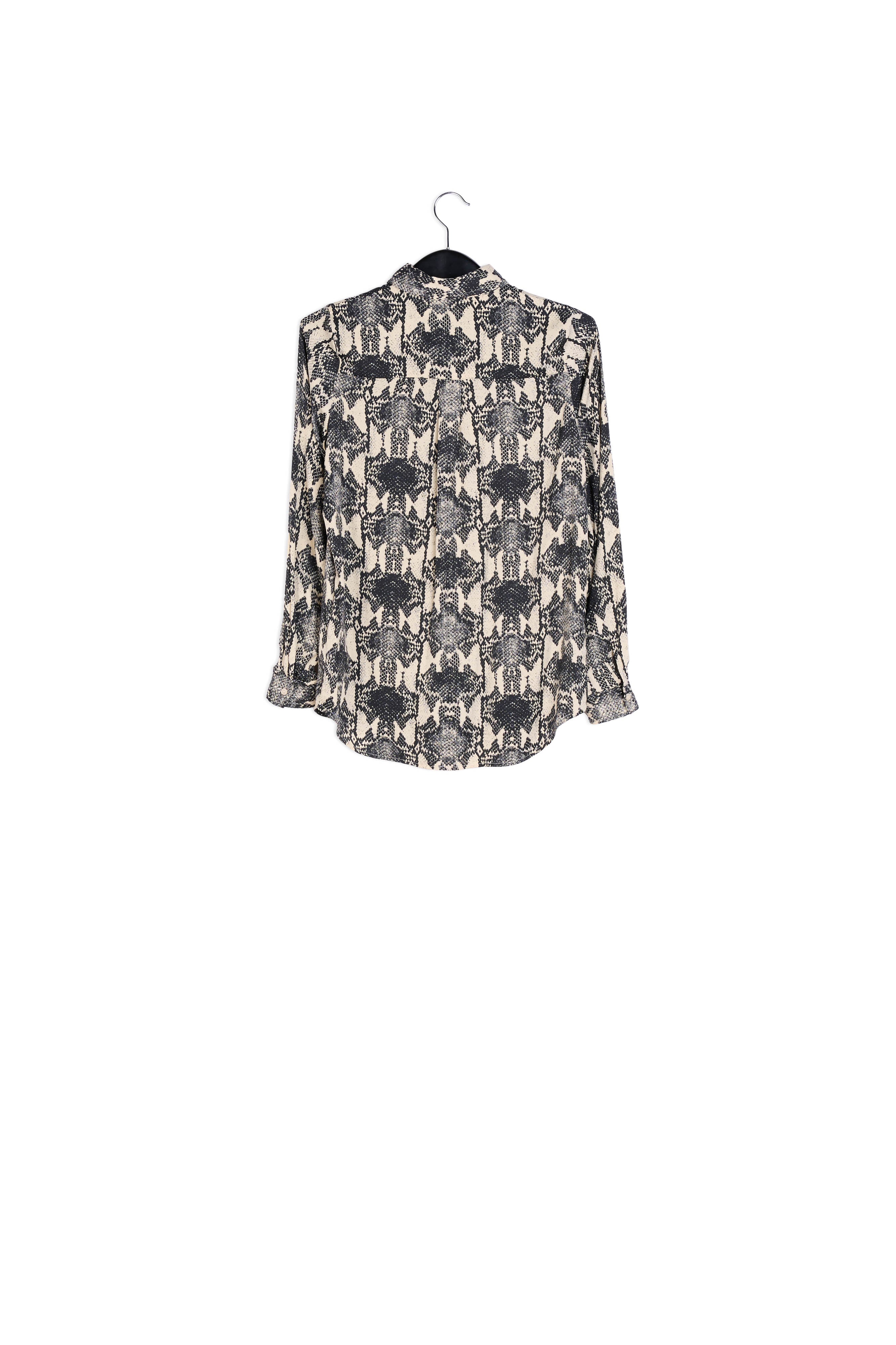 Gebroken wit hemd met slangenprint RE—SSENTIEL | Essentiel second hand