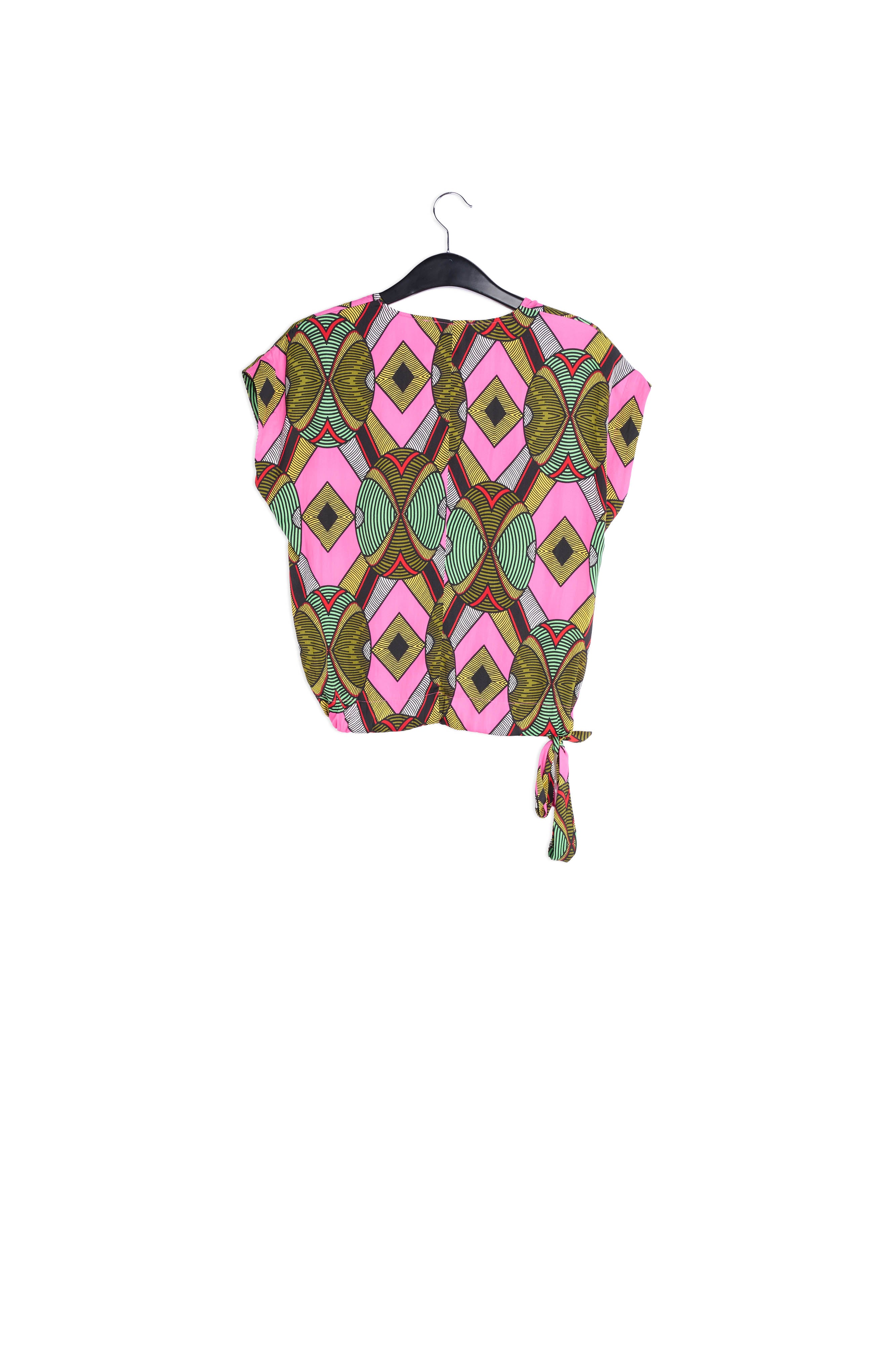 Multicolored graphic-print top RE—SSENTIEL | Essentiel second hand