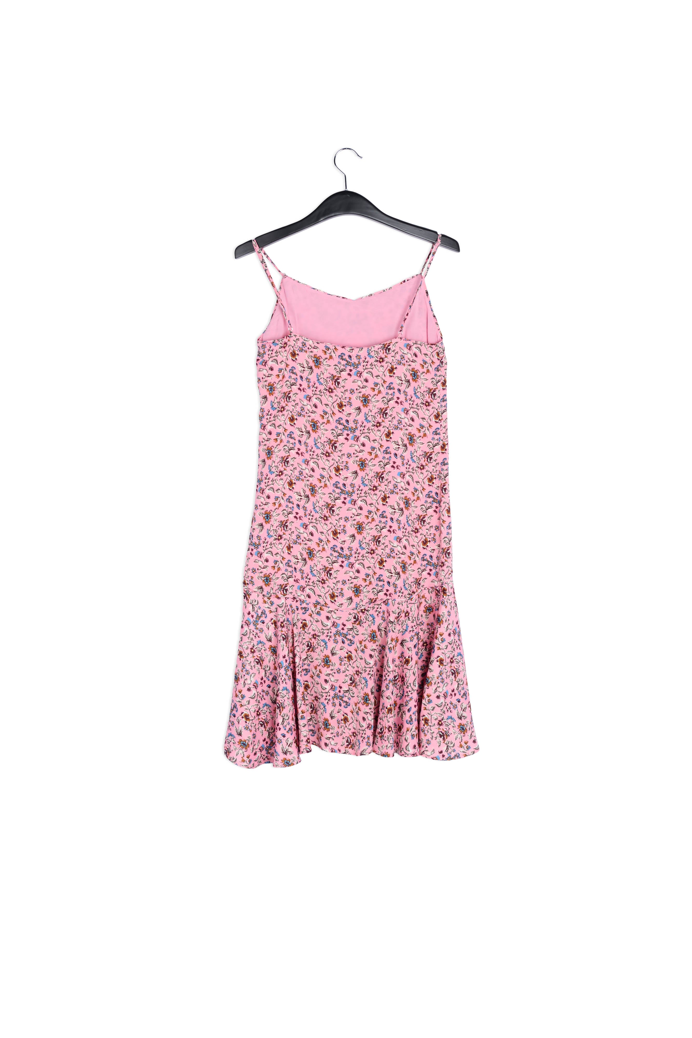 Pink midi dress with flower print RE—SSENTIEL | Essentiel second hand