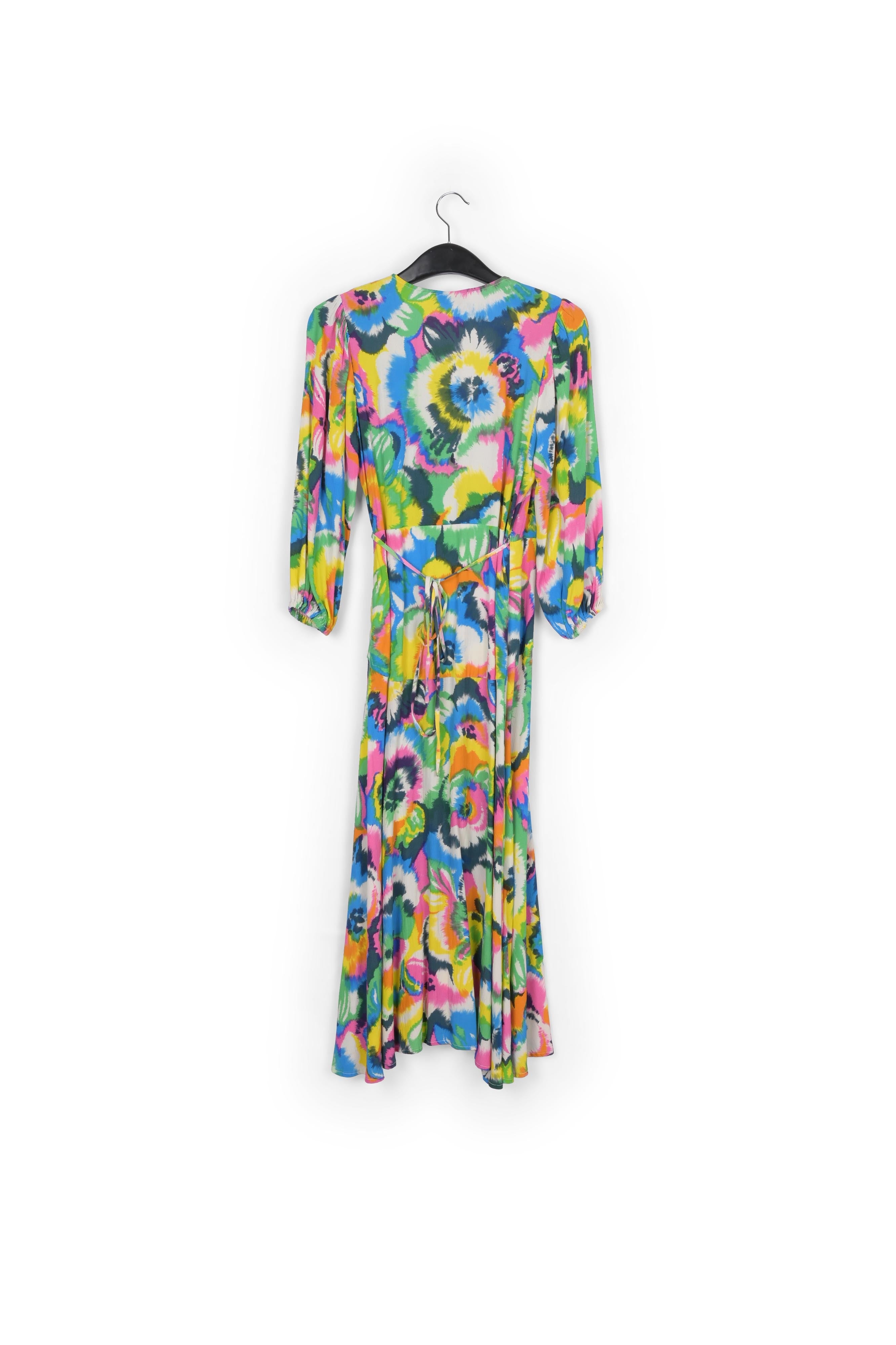 Multicolor floral print midi-length wrap dress RE—SSENTIEL | Essentiel second hand