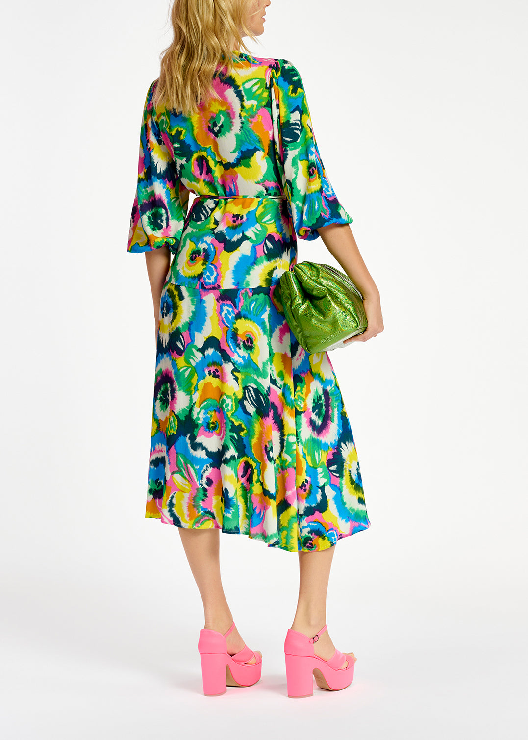 Robe portefeuille à imprimé fleuri RE—SSENTIEL | Essentiel second hand