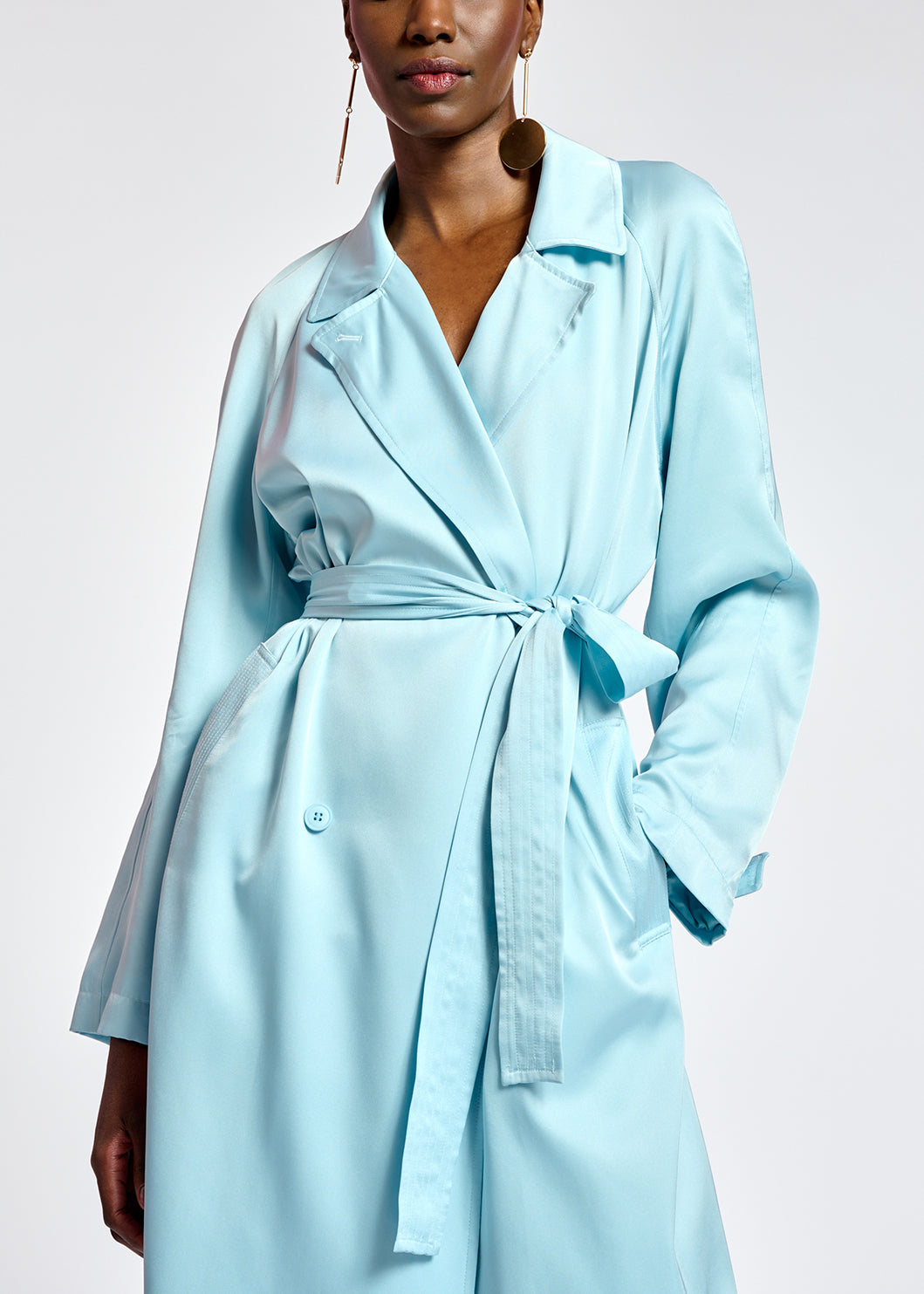 Robe imper bleu clair RE—SSENTIEL | Essentiel second hand