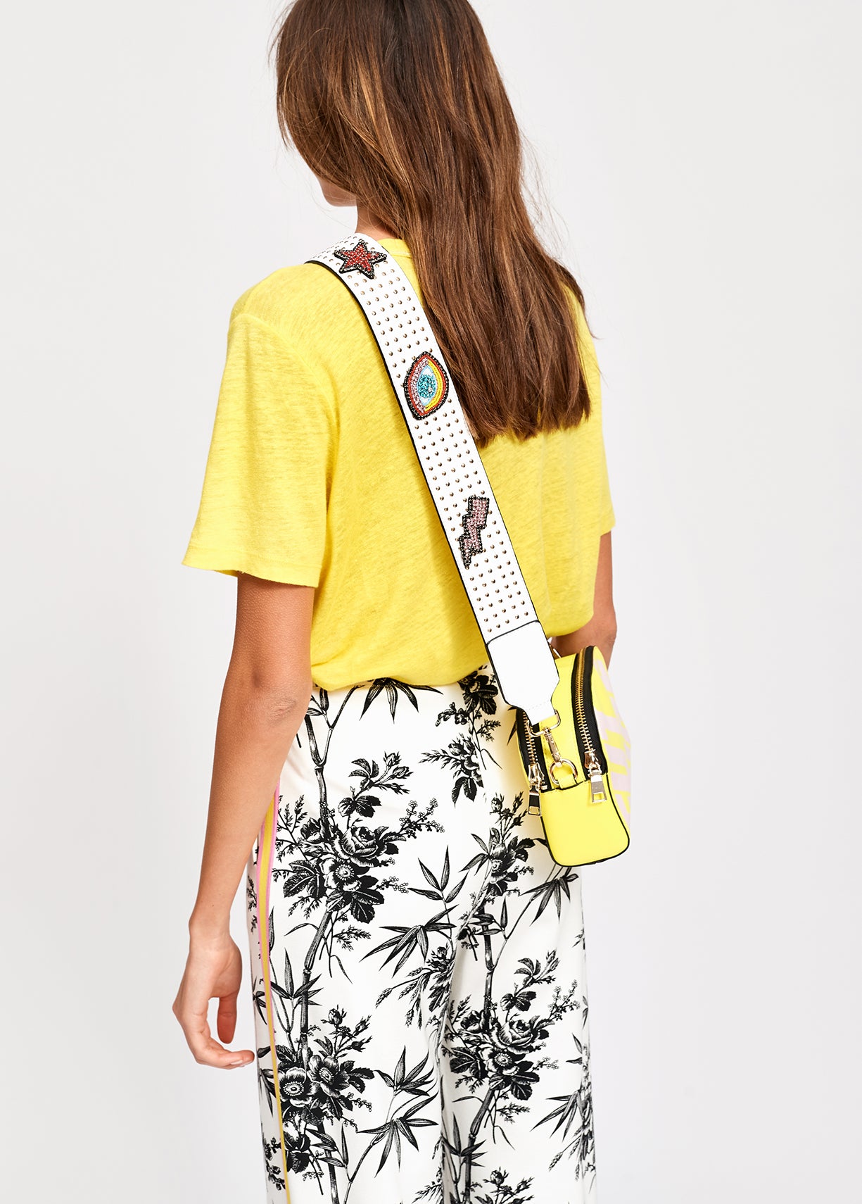 Yellow linen summer t-shirt RE—SSENTIEL | Essentiel second hand