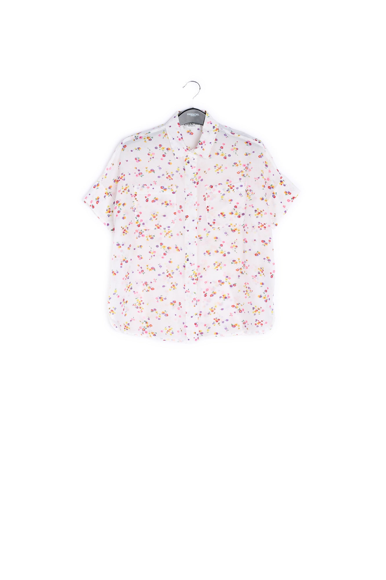 White floral shirt RE—SSENTIEL | Essentiel second hand