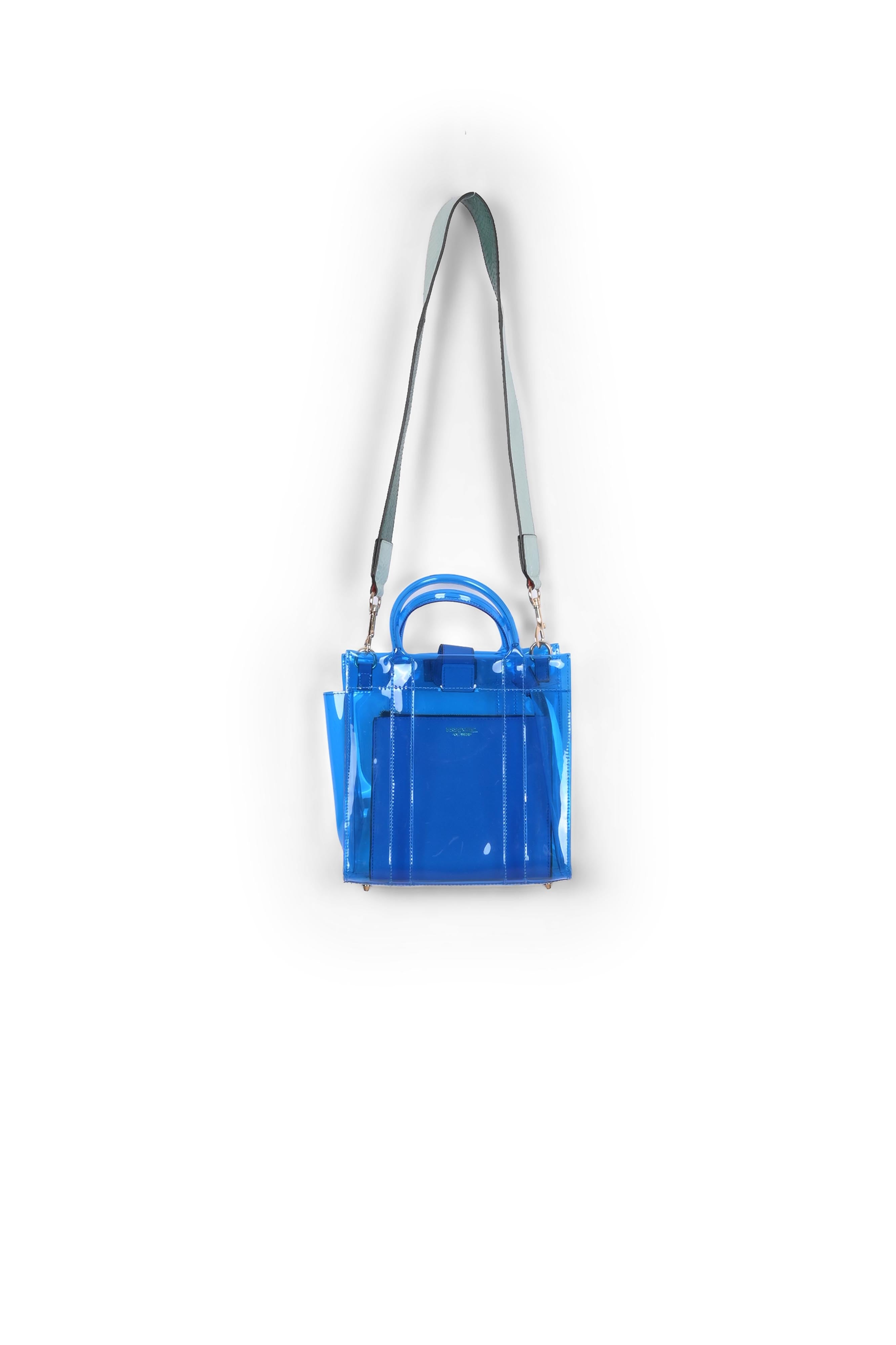 Transparent blue shoulder bag RE—SSENTIEL | Essentiel second hand