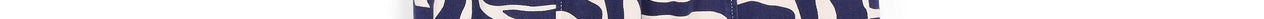 Pantalon treillis à imprimé zèbre blanc cassé et bleu marine Faume - seconde main