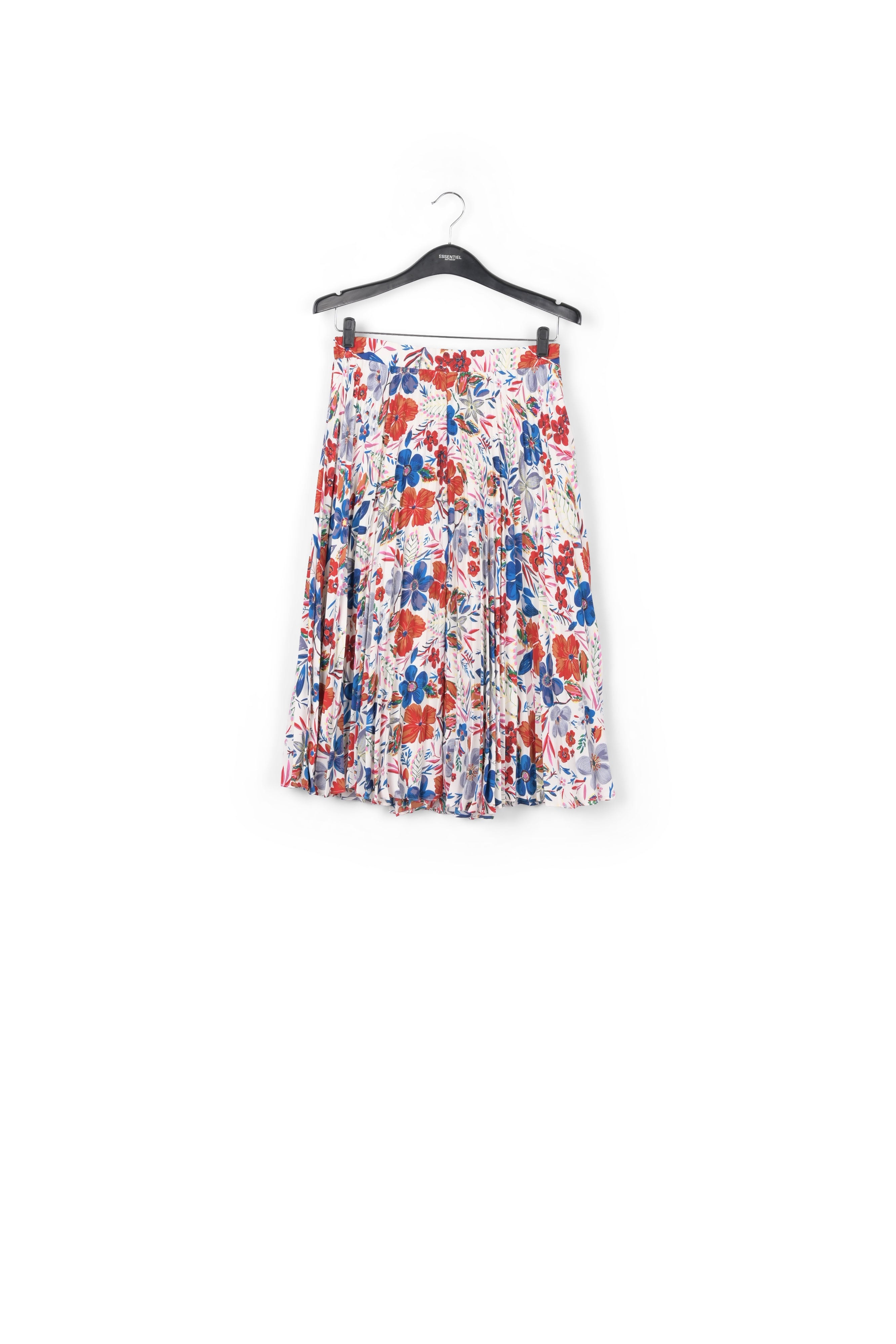 Floral-print plissé midi skirt RE—SSENTIEL | Essentiel second hand