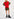 Cardigan sans manches en mohair mélangé rouge Faume - seconde main