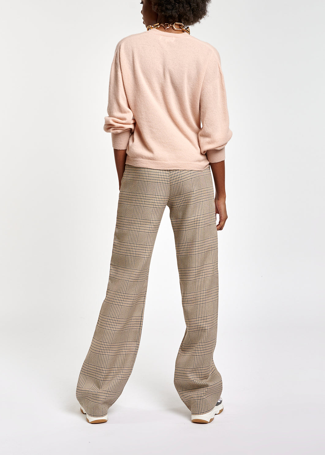 Cardigan rose clair en mérinos et cachemire RE—SSENTIEL | Essentiel second hand