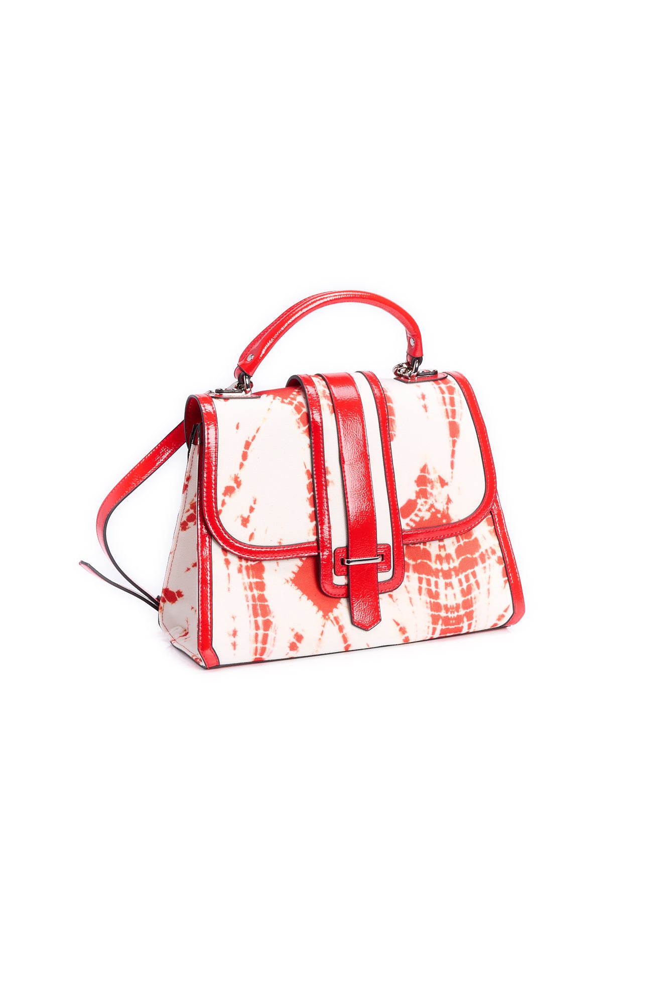 Red and white tie-dye tote bage RE—SSENTIEL | Essentiel second hand