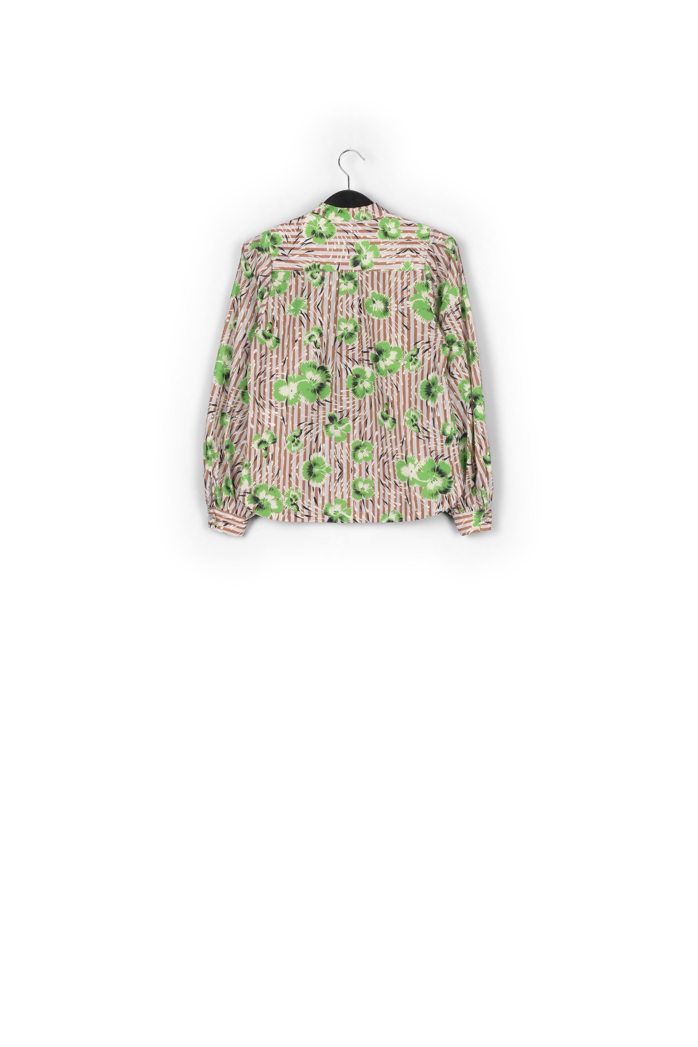 Groene top met pofmouwen RE—SSENTIEL | Essentiel second hand