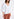 White jersey v-neck t-shirt with cotton-poplin sleeves Faume - seconde main
