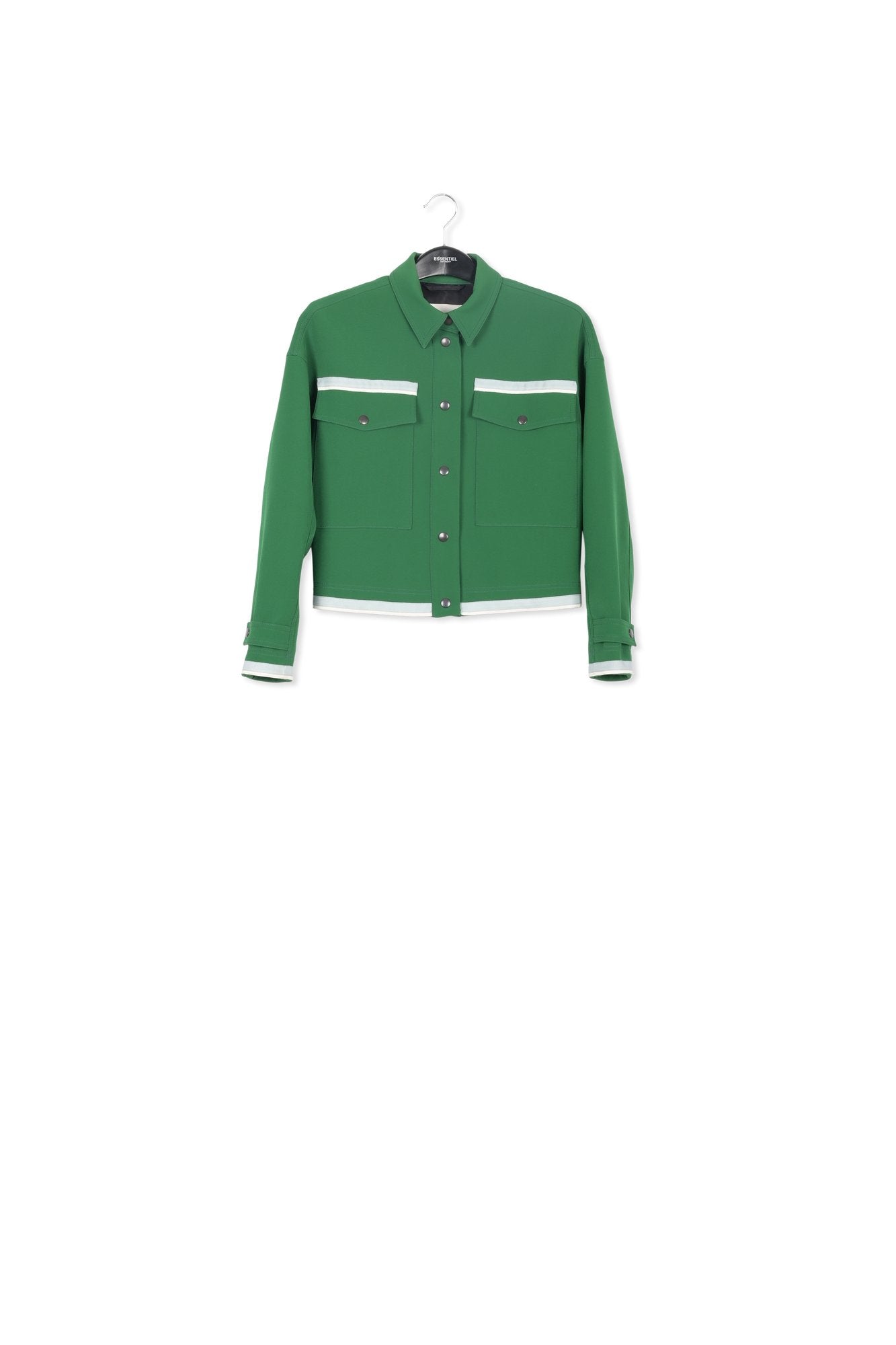 Dark green utility-inspired jacket RE—SSENTIEL | Essentiel second hand