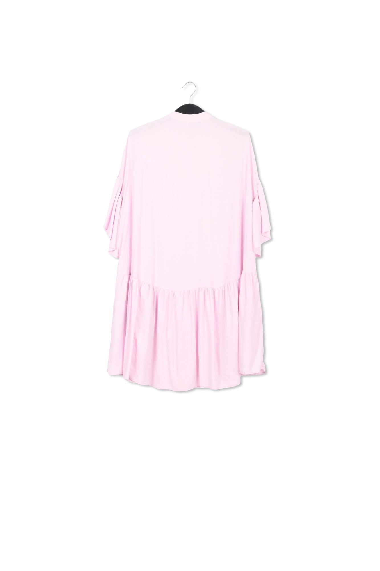 Lila mini-jurk met volantmouwen RE—SSENTIEL | Essentiel second hand