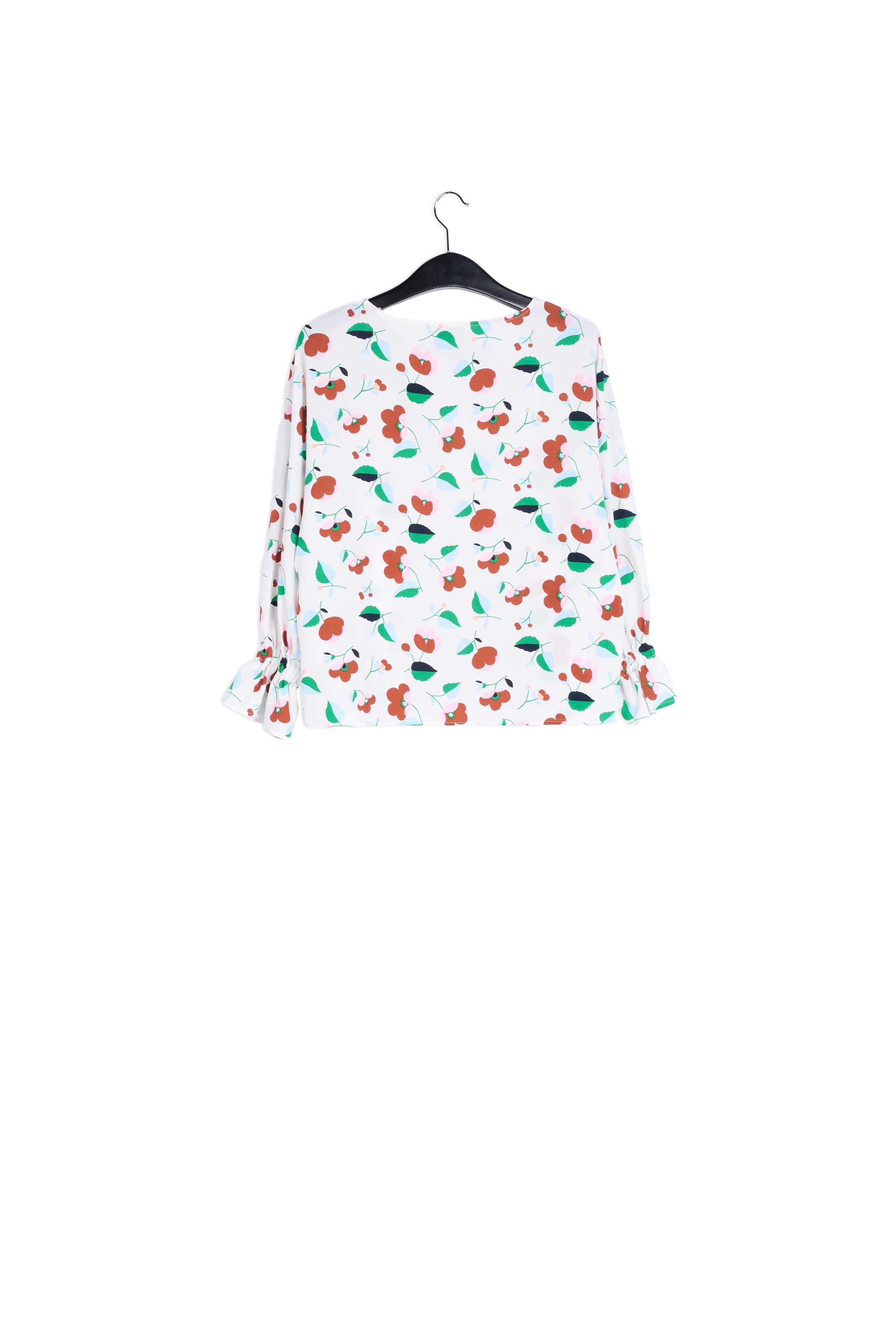 Off-white floral bouse RE—SSENTIEL | Essentiel second hand