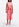 Peach cotton draped midi skirt with palm leaf print Faume - seconde main