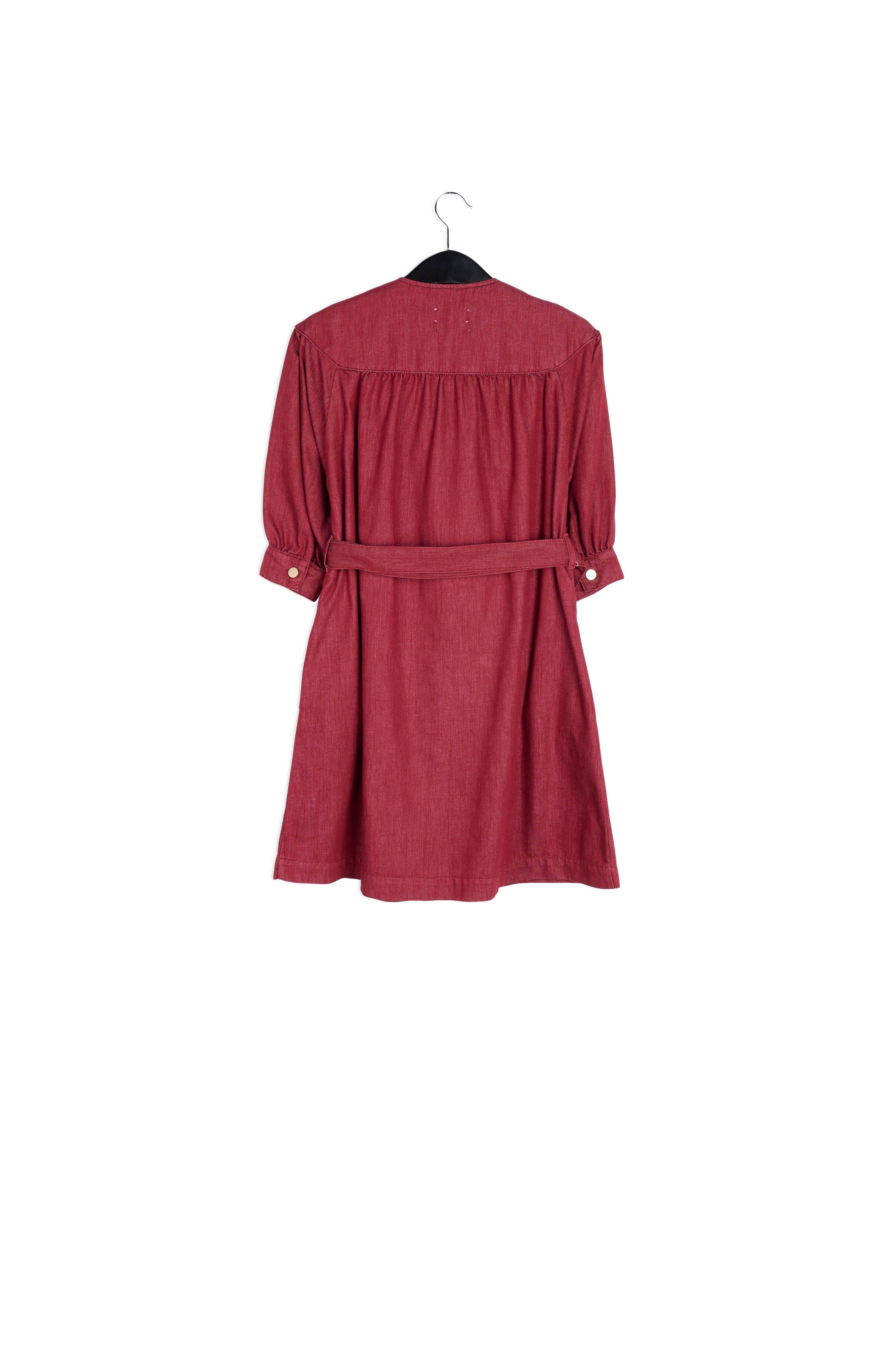 Mini robe jean bordeaux RE—SSENTIEL | Essentiel second hand