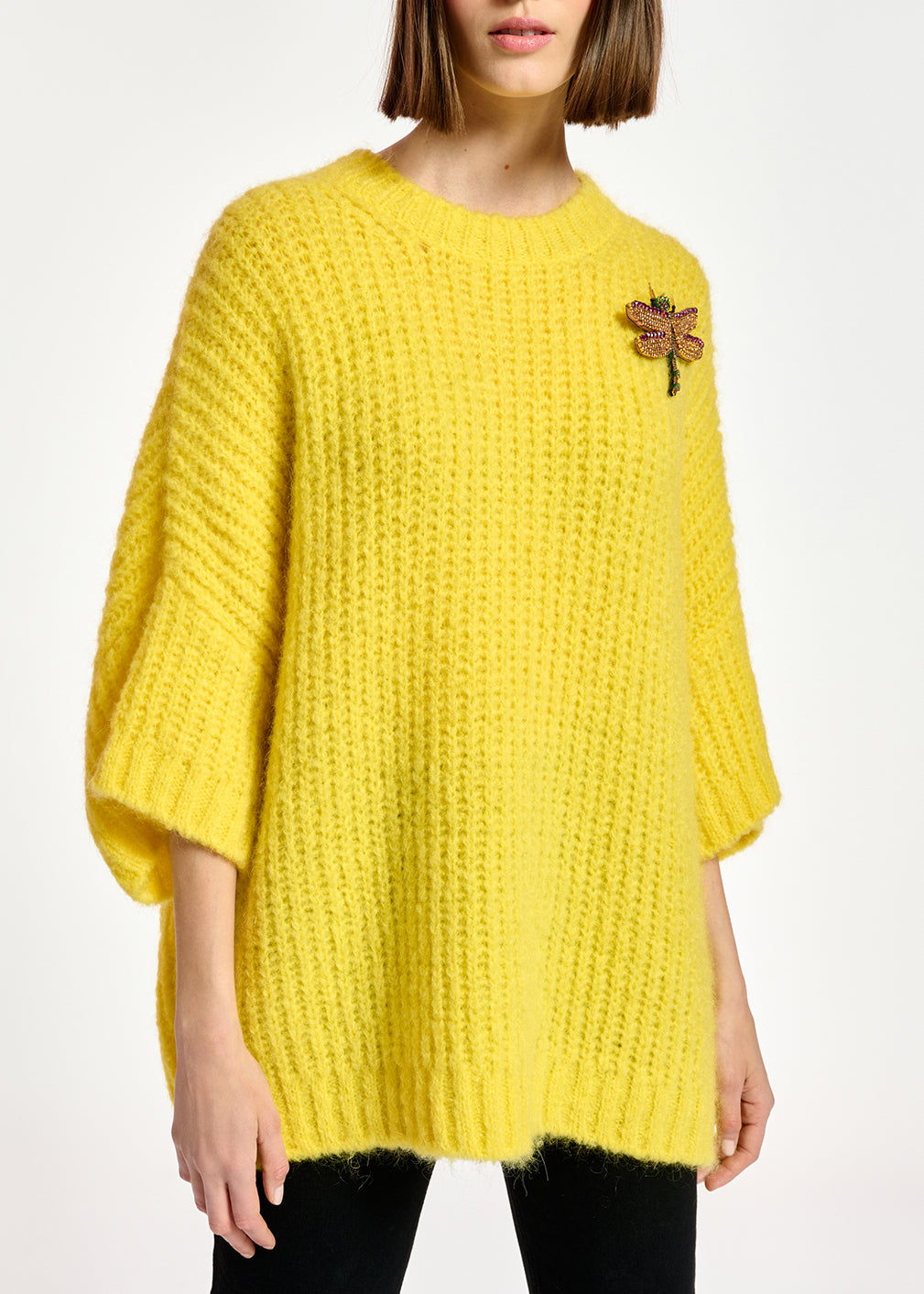 Pull boxy jaune RE—SSENTIEL | Essentiel second hand