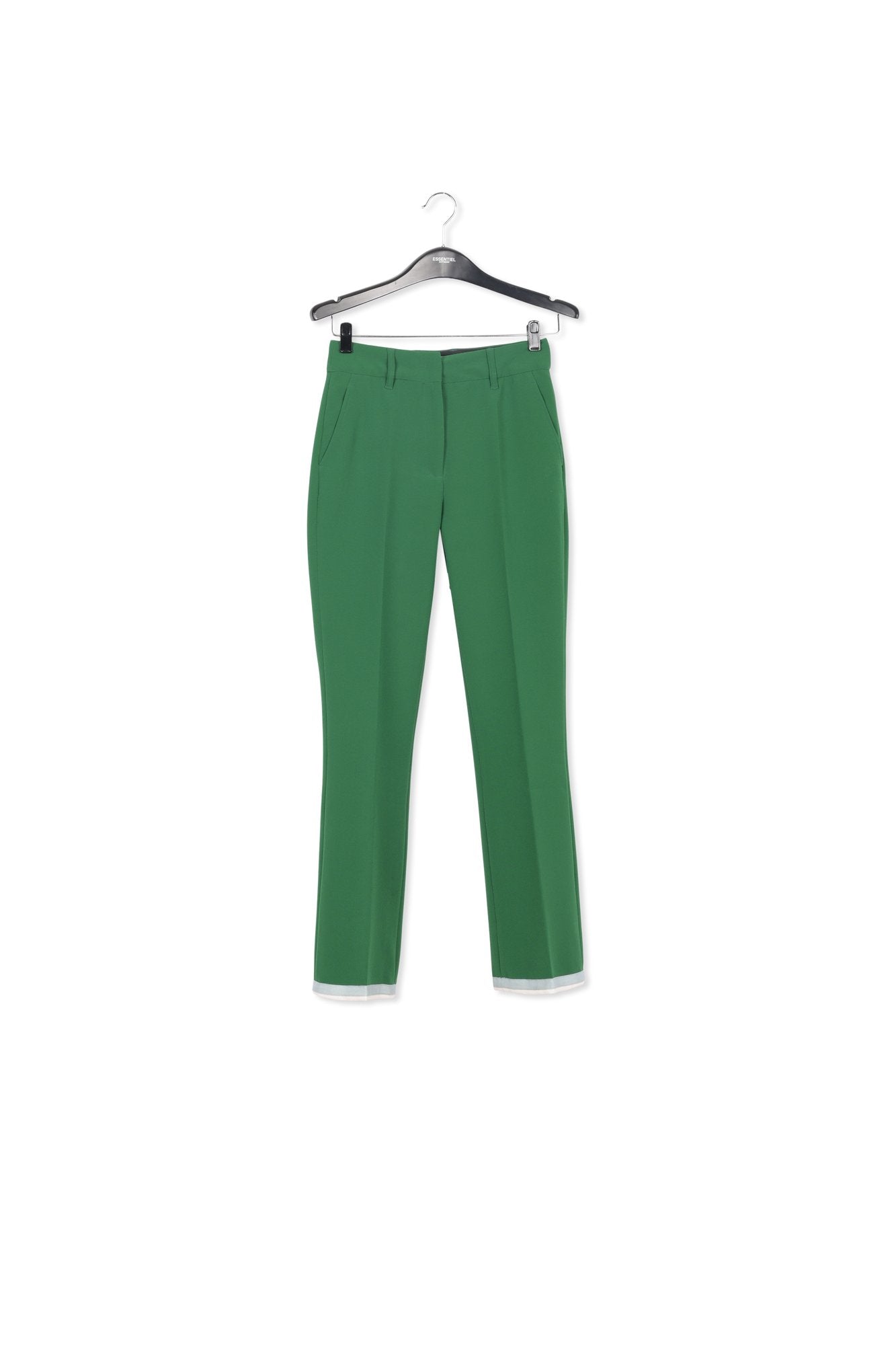 Dark green flared-fit pants RE—SSENTIEL | Essentiel second hand