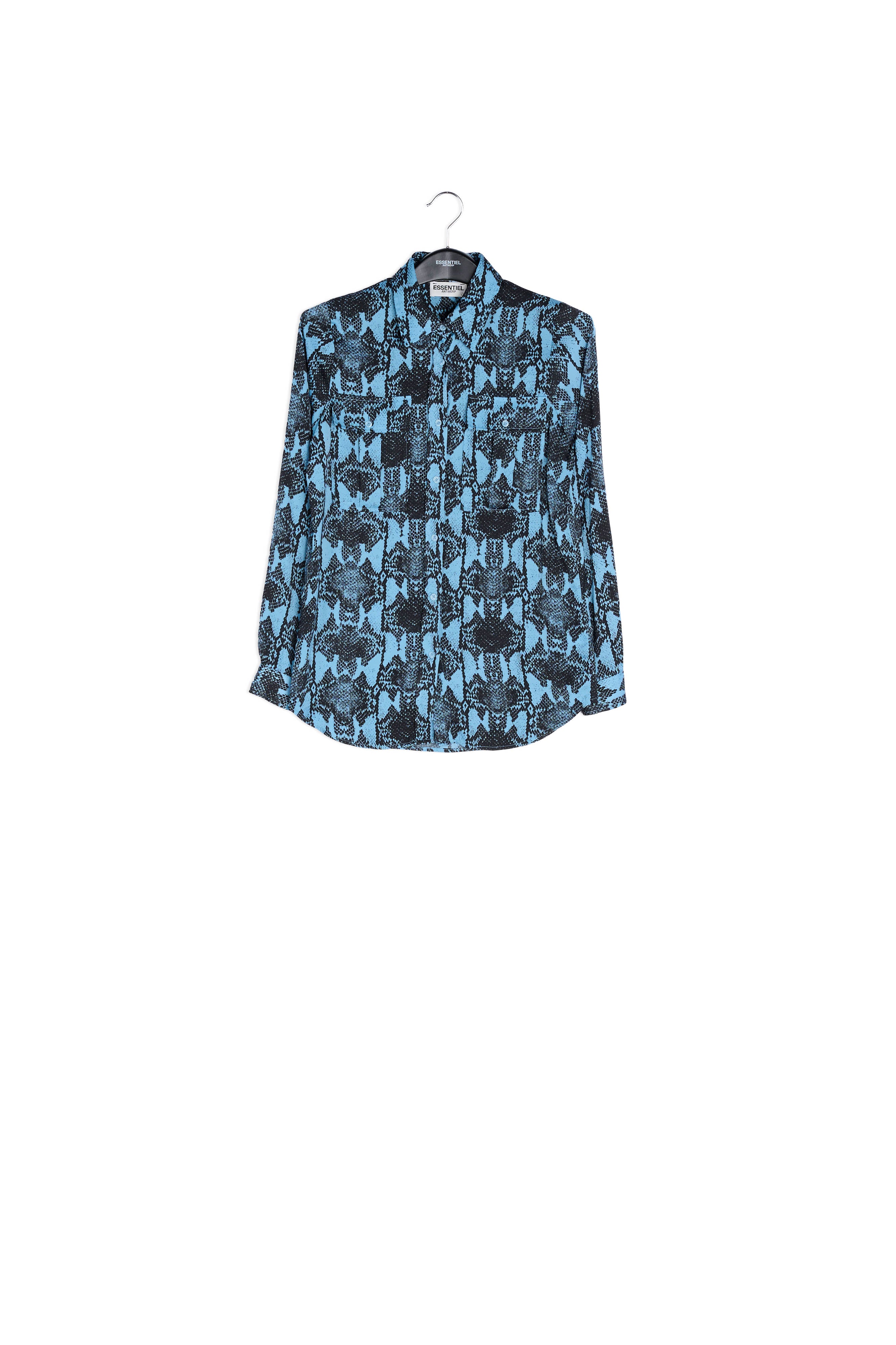 Blue shirt with snake print RE—SSENTIEL | Essentiel second hand