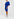 Blue a-line dress with short sleeves Faume - seconde main