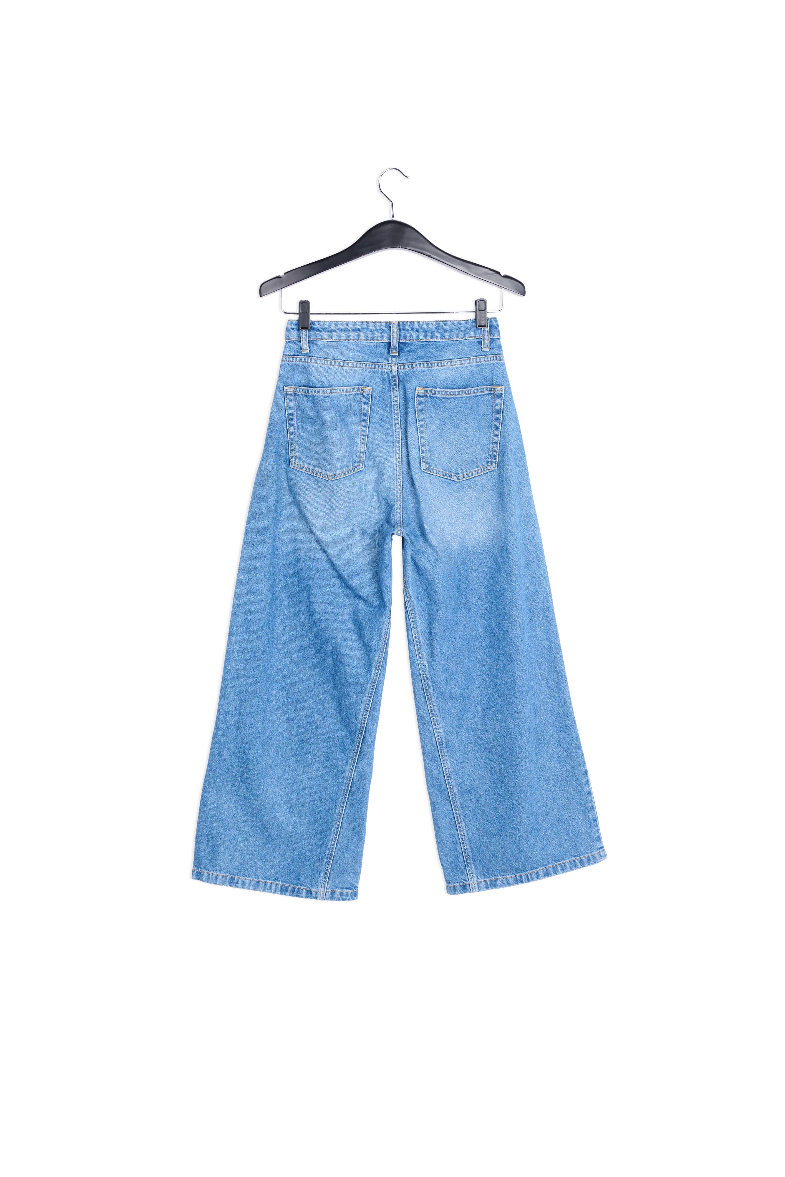 Light blue 7/8th wide-leg jeans RE—SSENTIEL | Essentiel second hand
